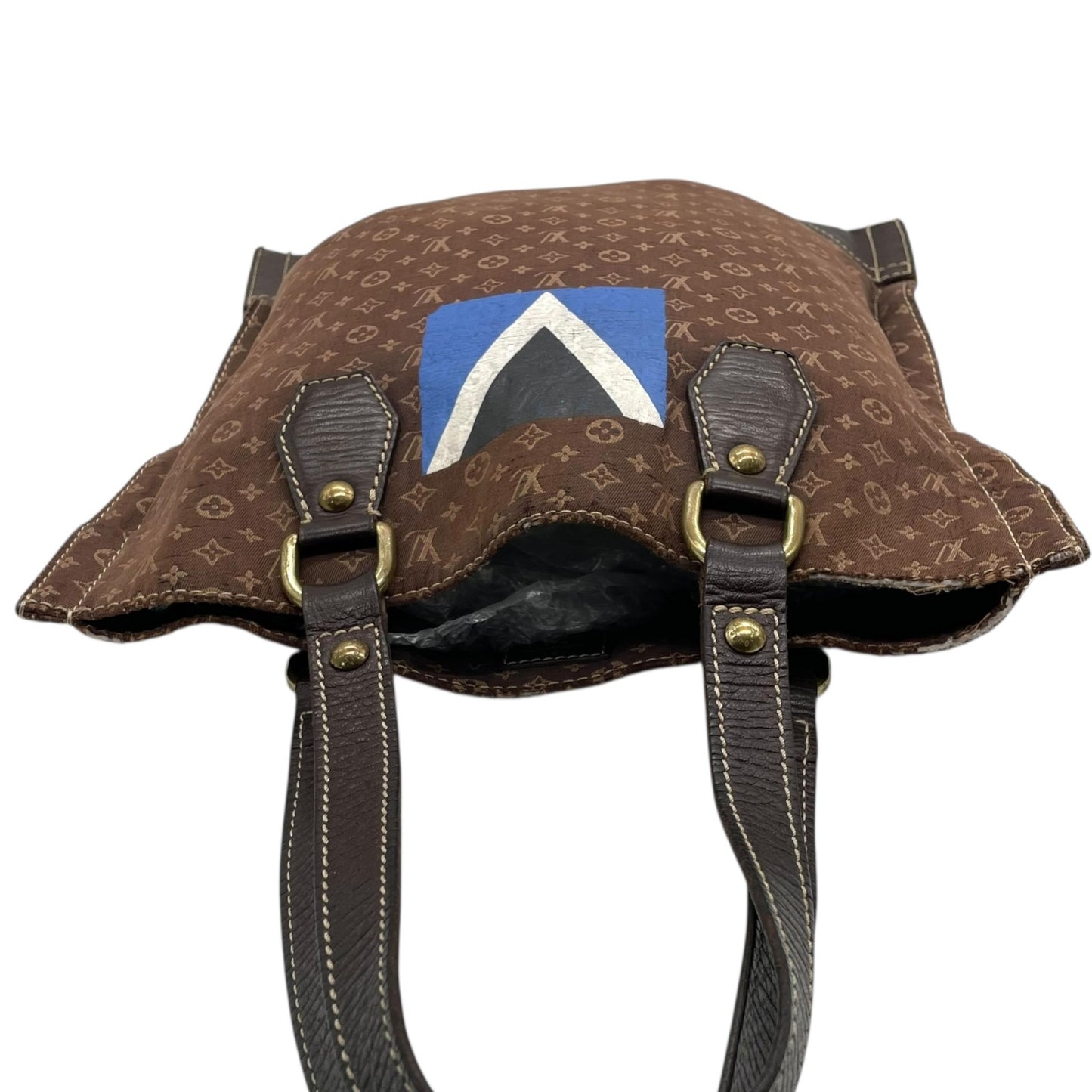 LOUIS VUITTON ルイ・ヴィトン トートバッグ キャンバス/レザー ブラウン【中古】 レディース