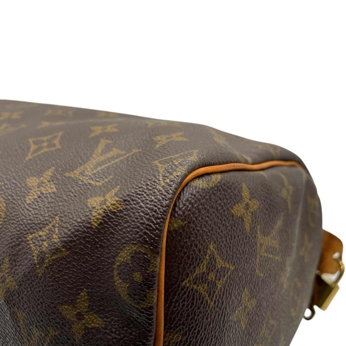 Authentic Louis Vuitton Speedy 25 Monogram Mini Boston Bag Brown Leather M41109