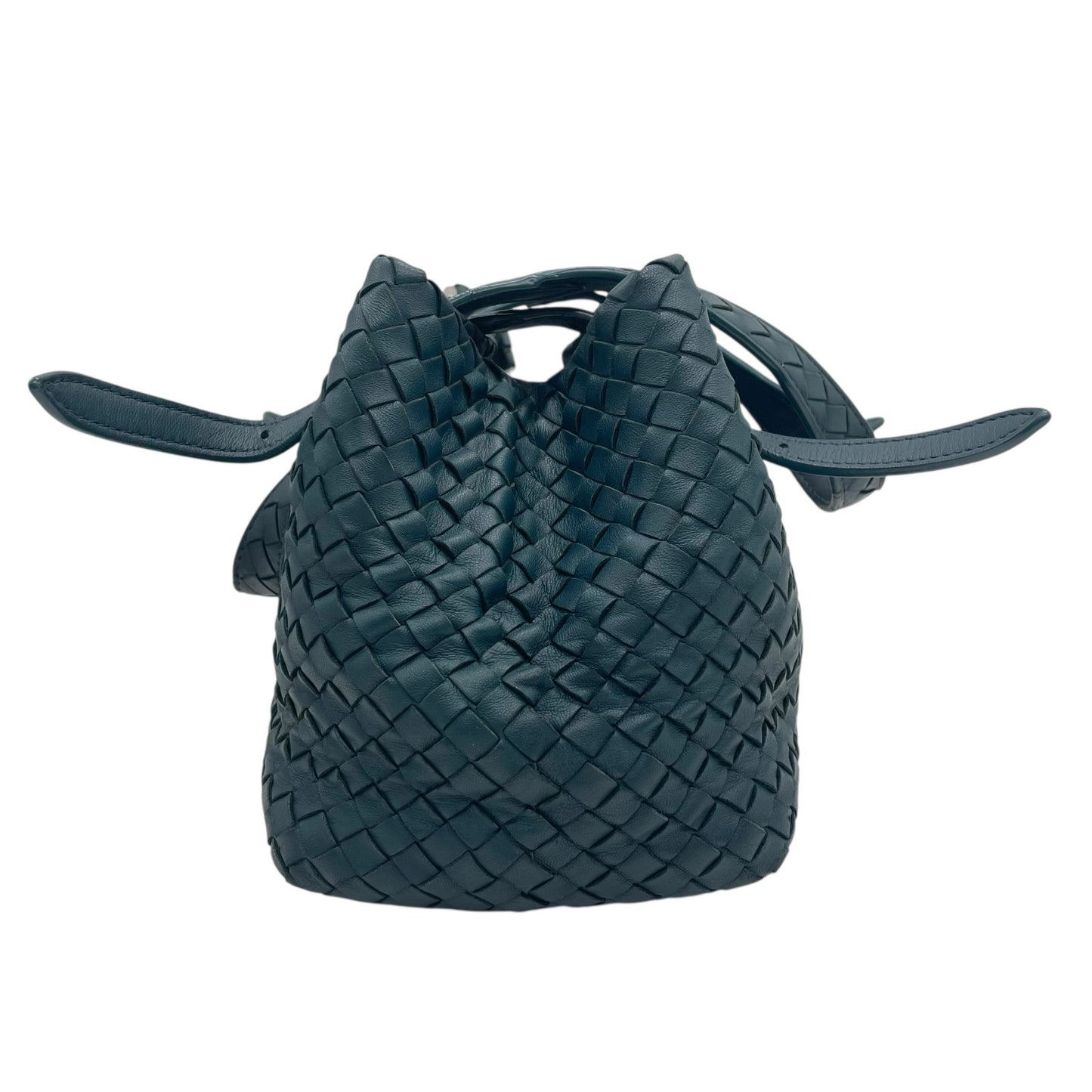 BOTTEGA VENETA ボッテガヴェネタ イントレチャート トートバッグ レザー ダークグリーン 肩掛け可 ハンドバッグ レディース 正規品 D