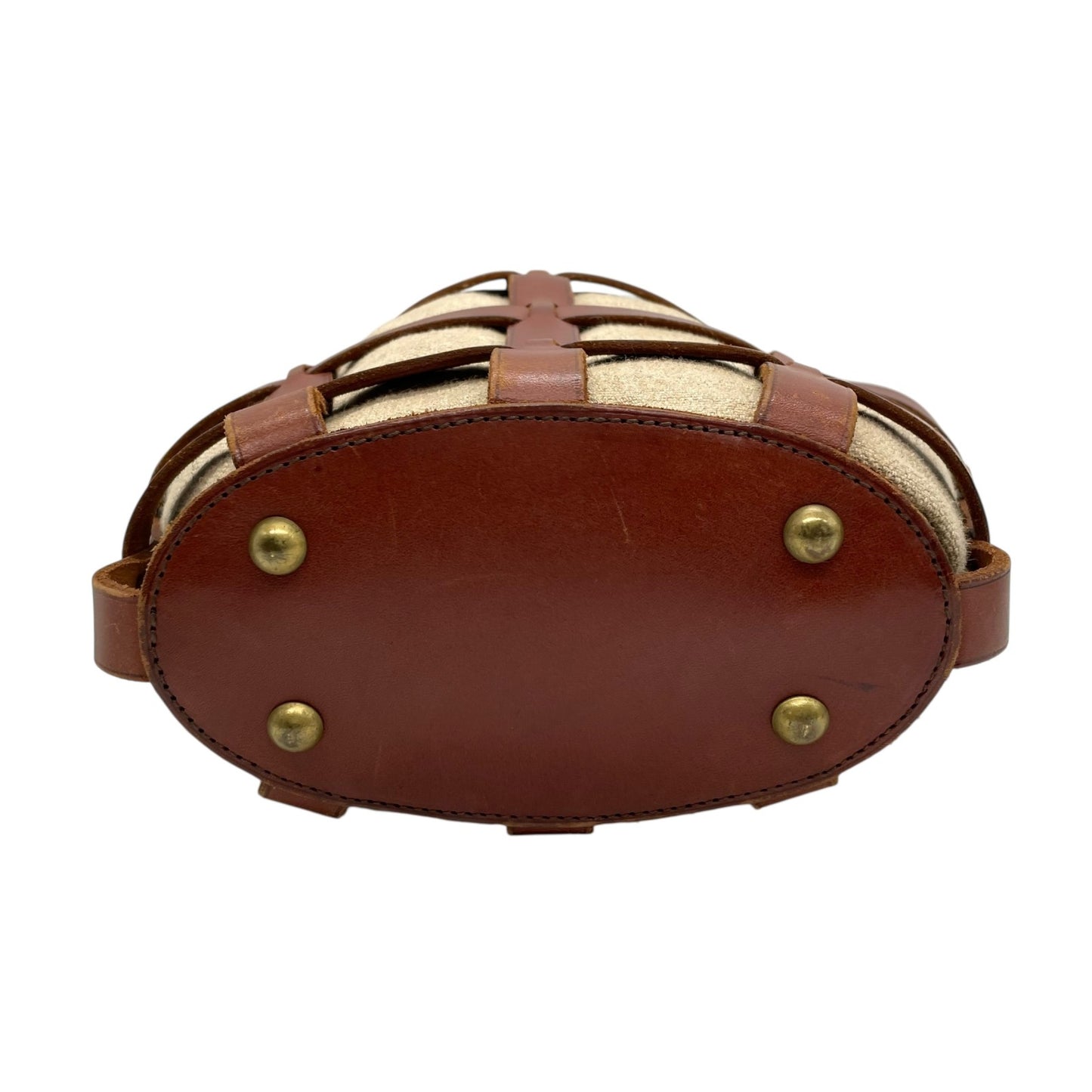 ジャストカンパーニュ Just Campagne バッグ ハンドバッグ トートバッグ レディース コットン 綿 キャンバス レザー ベージュ 巾着型 肩掛け ワンショルダー 定番 VALLEE SET truffe K1