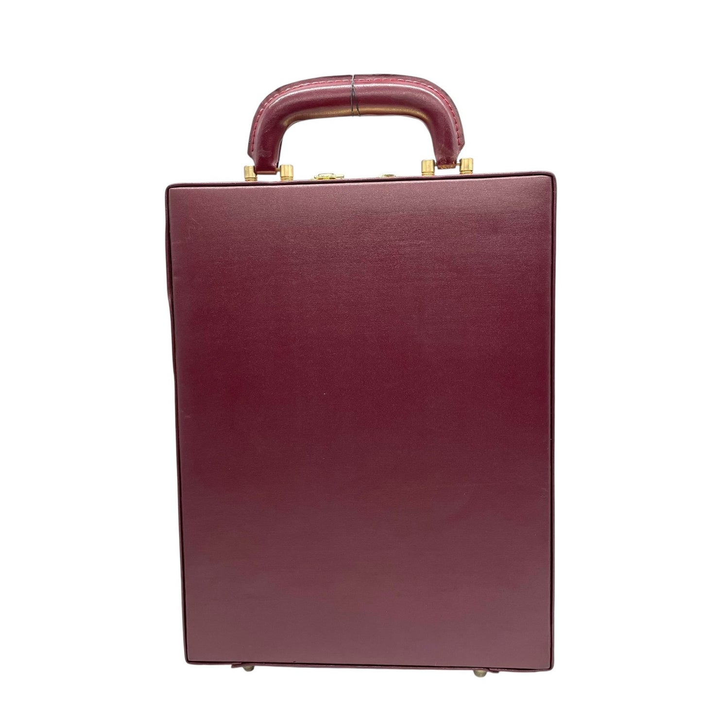 Cartier カルティエ アタッシュケース トランクケース ボルドー レザー ビジネスバッグ ゴールド金具 ヴィンテージ ビジネスバッグ 書類鞄 メンズ レディース A
