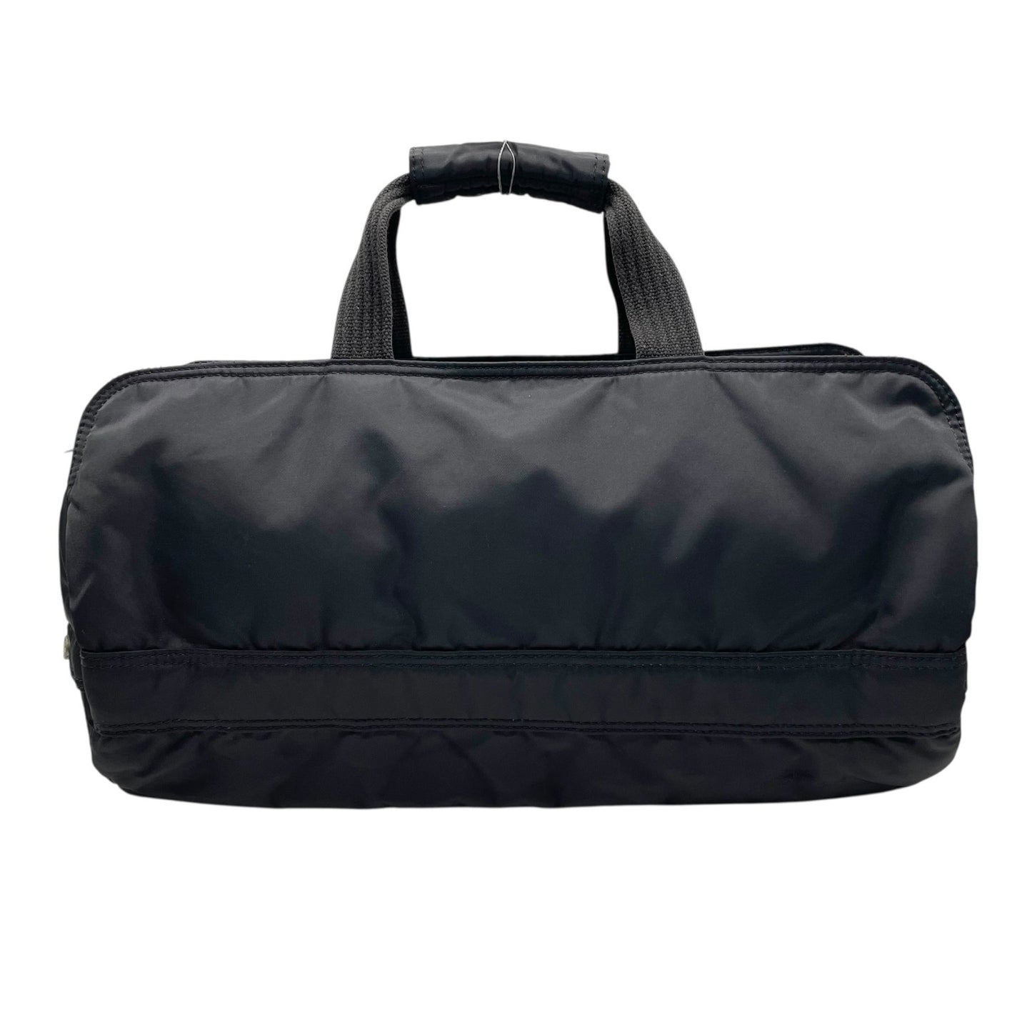 BURBERRY BLUE LABEL バーバリーブルーレーベル 2way ボストンバッグ ショルダーバッグ 斜め掛け可 黒 ブラック ナイロン シルバー金具 ロゴ メンズ レディース S2