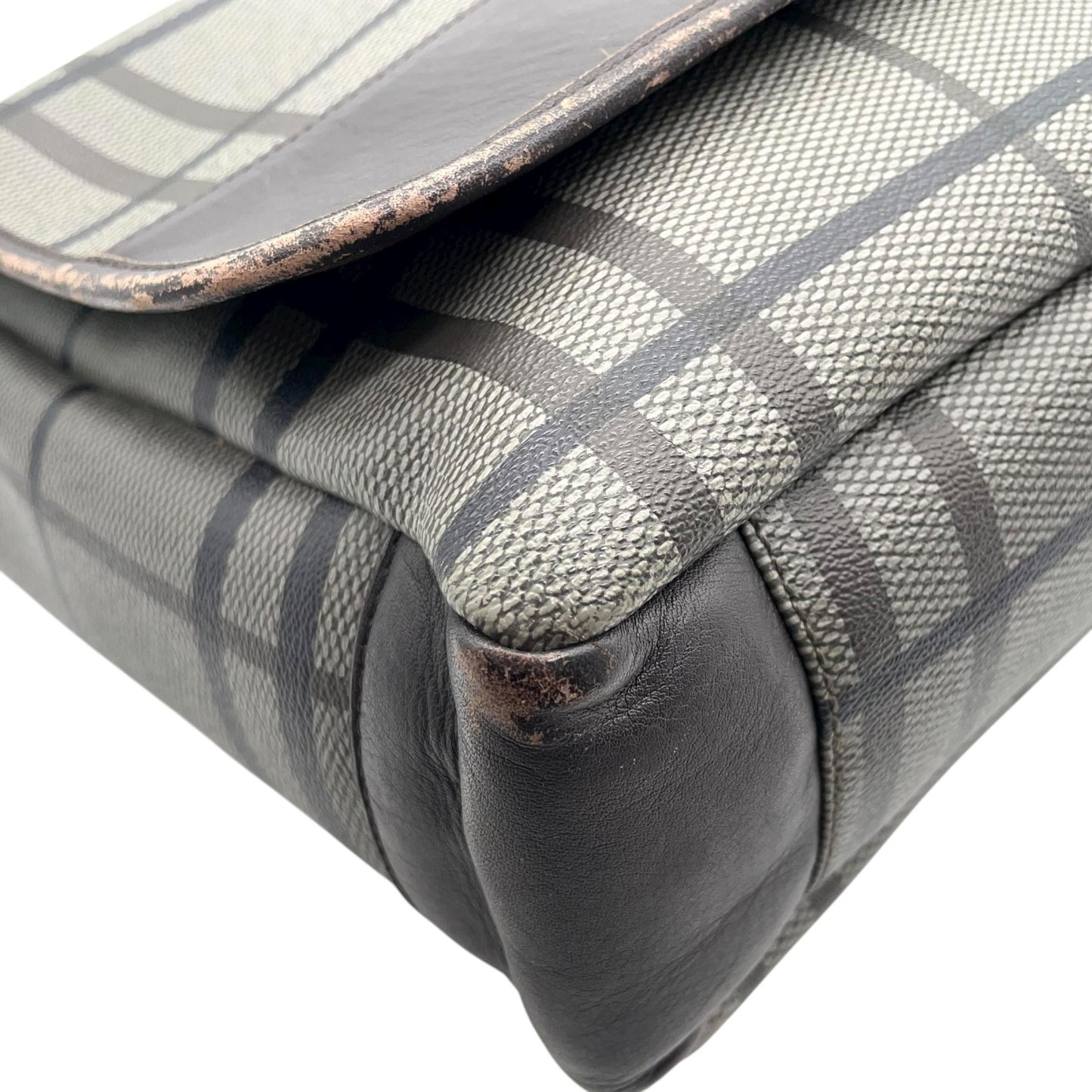 コーチ COACH メッセンジャーバッグ ショルダーバッグ チェック柄 グレー 黒 ブラック A4収納可 ヴィンテージ U2