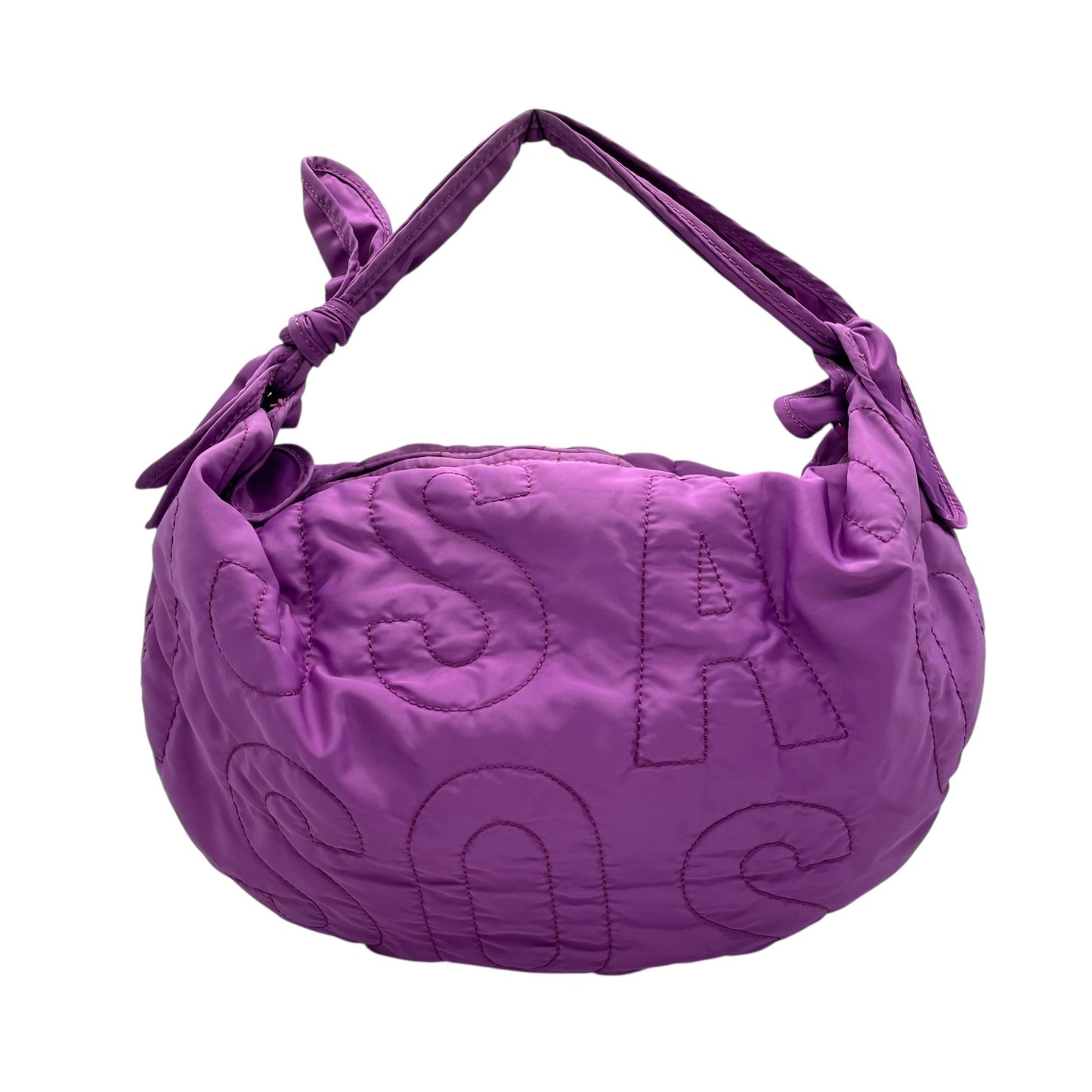 美品 マークバイマークジェイコブス MARC BY MARC JACOBS ナイロン キルティング ショルダーバッグ ハンドバッグ ワンショルダー 紫 パープル T4