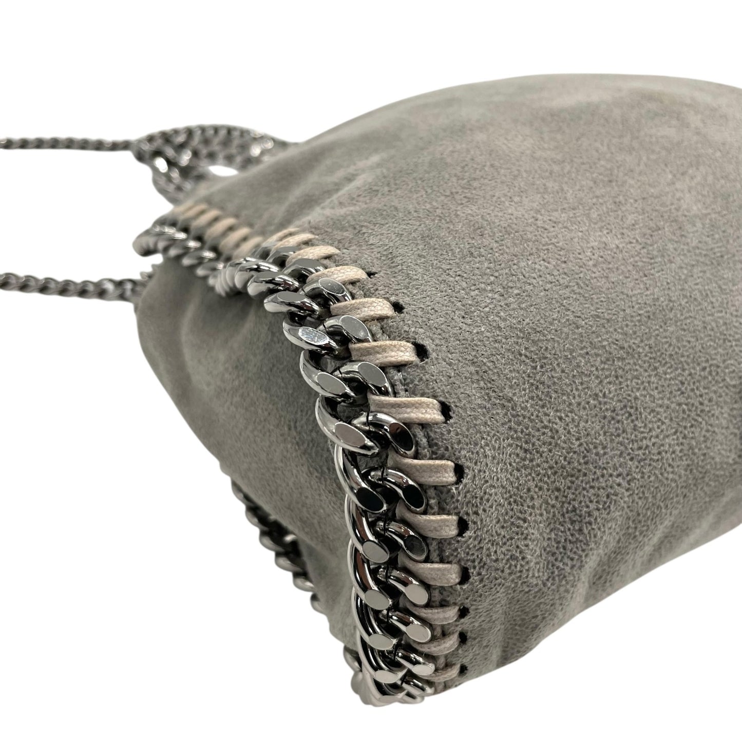 美品 ステラマッカートニー STELLA McCARTNEY ファラベラ 2way ハンドバッグ ショルダーバッグ グレー チェーンショルダー 斜め掛け可 シルバー金具 レディース K10
