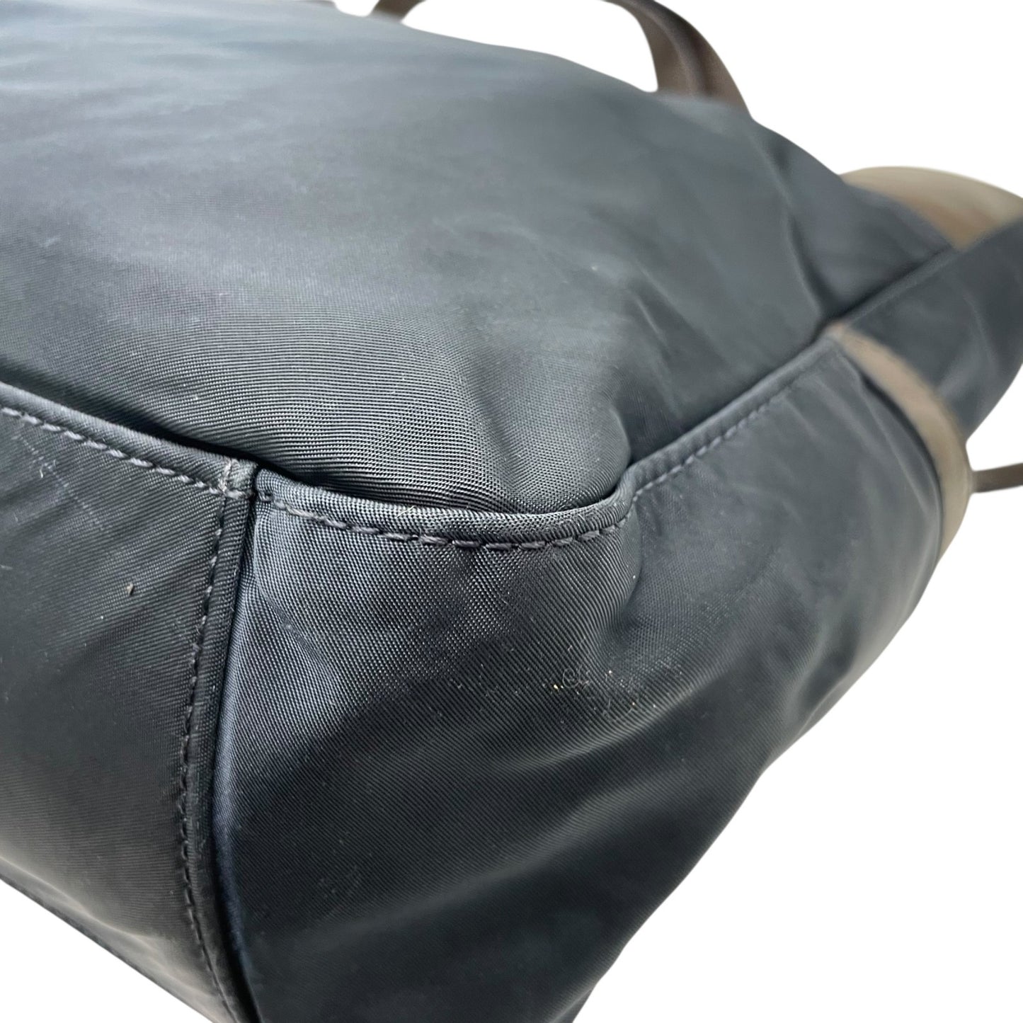 Paul Smith ポールスミス ZIP SIGNATURE ジップシグネチャー トートバッグ ビジネストート 紺 ネイビー 茶 ブラウン マルチストライプ ナイロン レザー シルバー金具 肩掛け可 メンズ X2