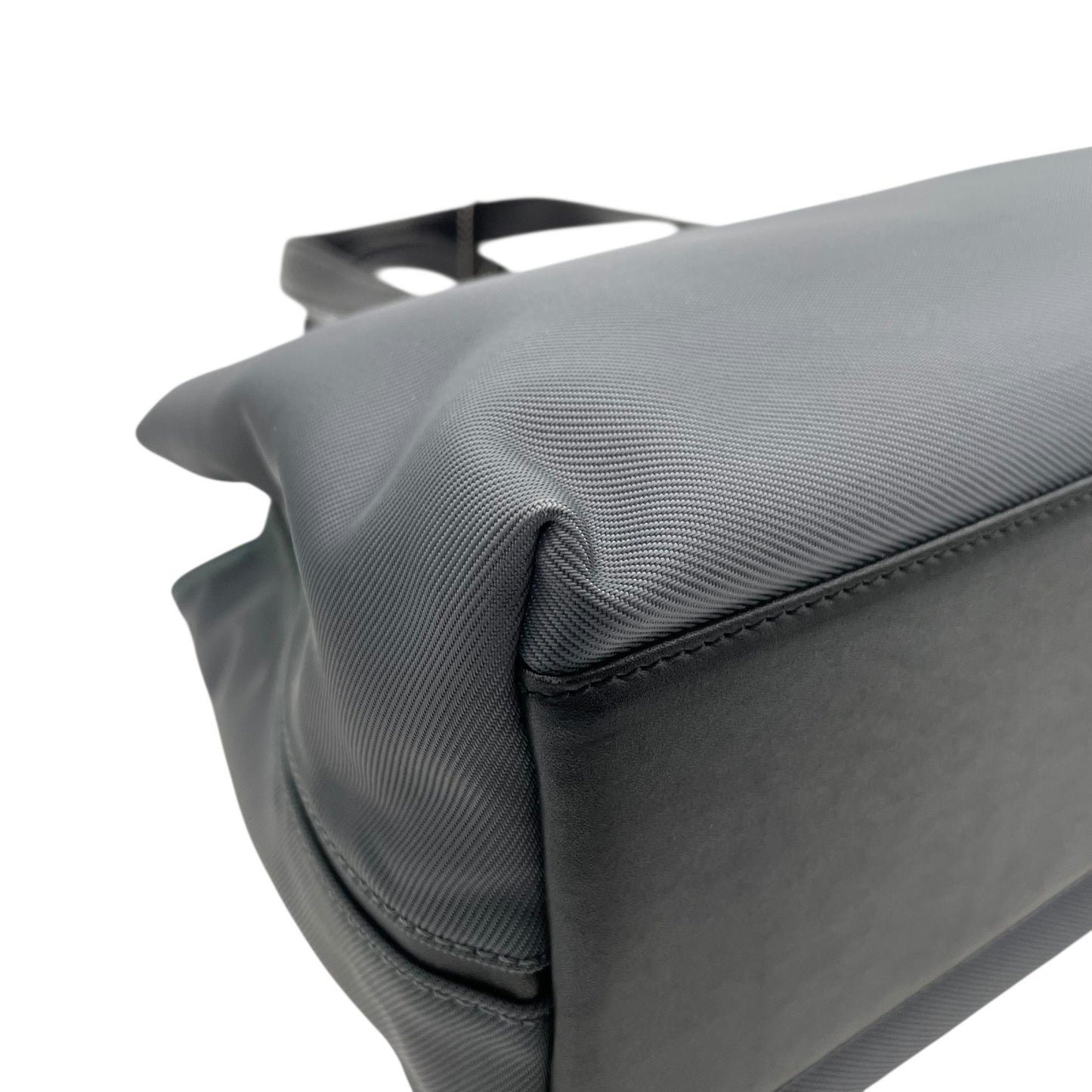 コーチ COACH トートバッグ ショルダーバッグ 7400 ナイロン レザー 灰色 グレー ショルダーストラップ付き 2WAY A4対応 S24