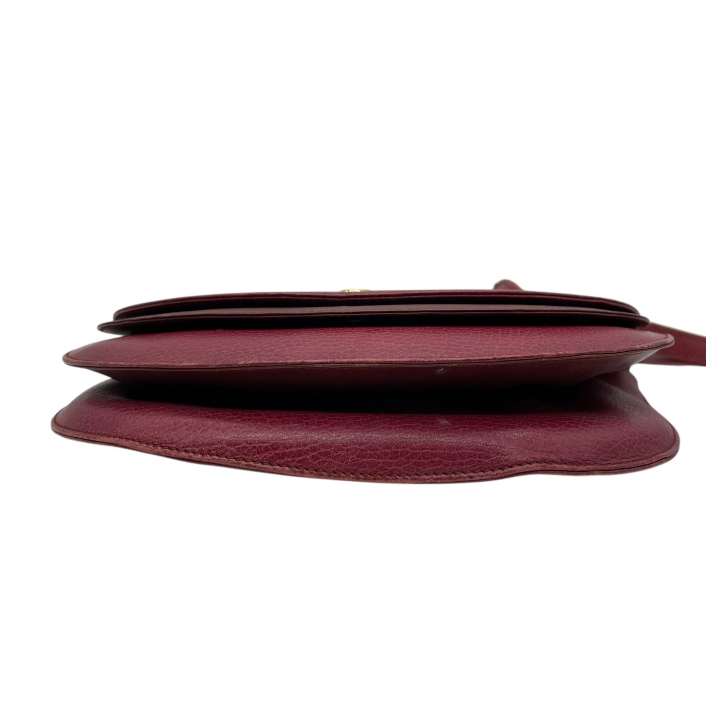 Cartier カルティエ マストライン ショルダーバッグ 赤 ボルドー ワインレッド レザー 本革 ゴールド金具 斜め掛け可 フラップ開閉 2Cモチーフ レディース C6