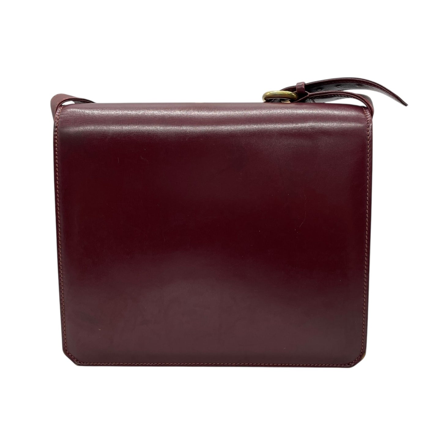 GUCCI グッチ ショルダーバッグ レザー 赤 ボルドー ワインレッド ゴールド金具 肩掛け可 斜め掛け可 ターンロック ヴィンテージ オールドグッチ レディース Z3