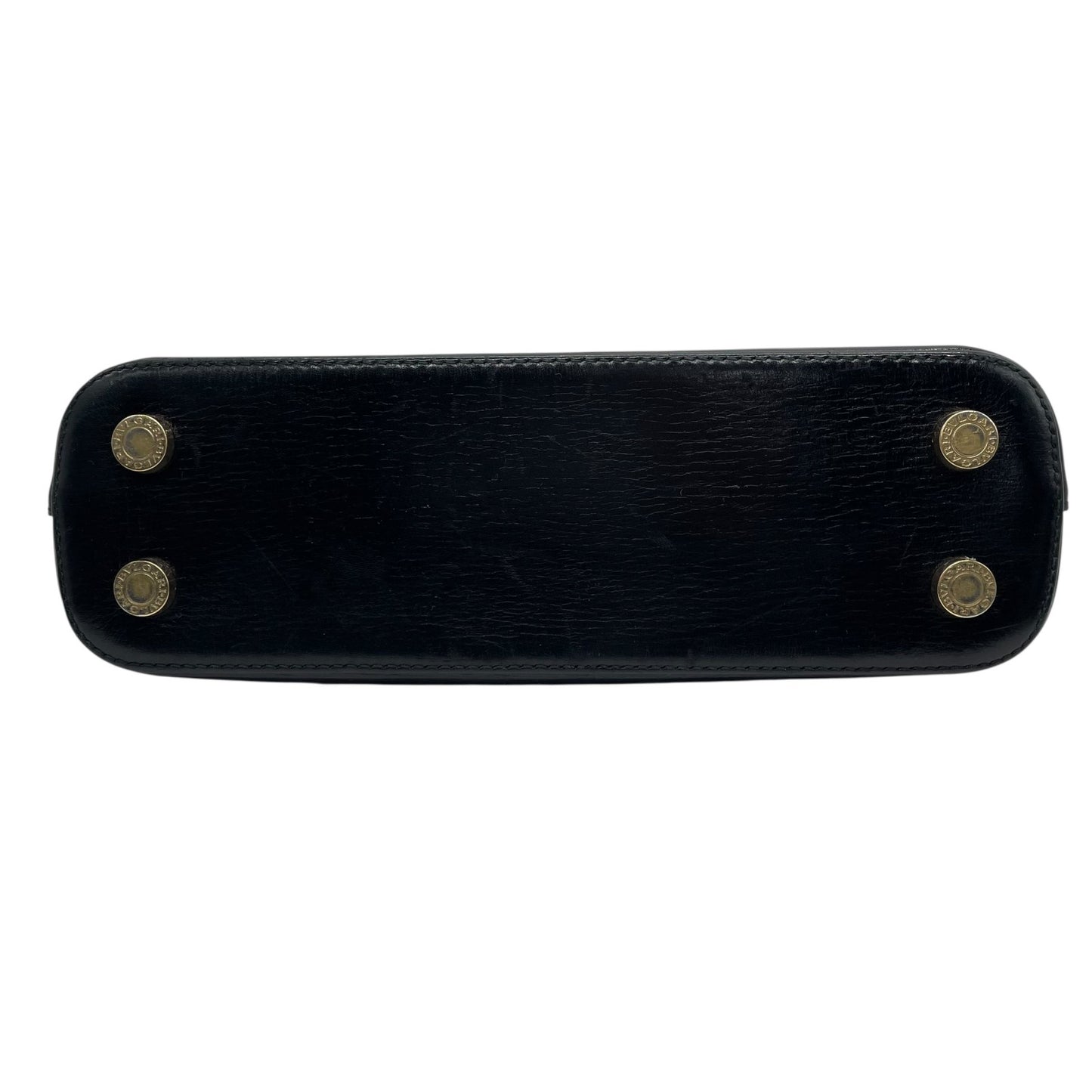 BVLGARI ブルガリ ショルダーバッグ イザベラロッセリーニ ブラック レザー 本革 ターンロック 2WAY ハンドバッグ レディース 黒 K11