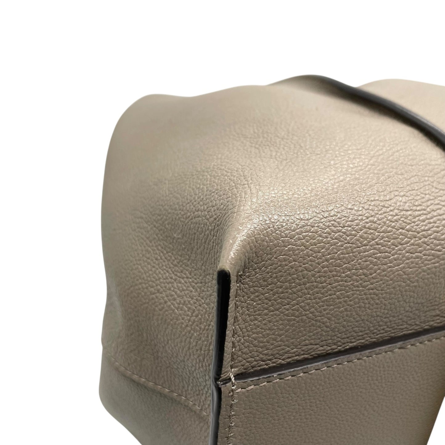 極美品 TOD'S トッズ T タイムレス レザー トートバッグ グレージュ ゴールド金具 ポーチ付き 大容量 肩掛け可 レディース 正規品 D