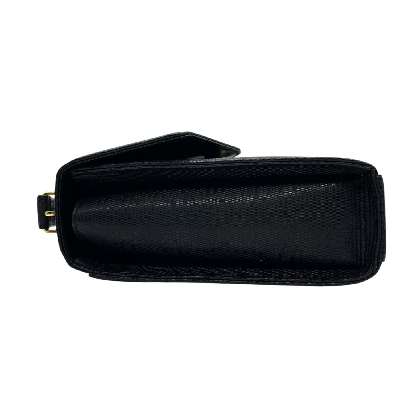 ソニアリキエル SONIA RYKIEL 型押し レザー ハンドバッグ ショルダーバッグ 2WAY 黒 ブラック 金金具 ゴールド金具 フォーマル S51