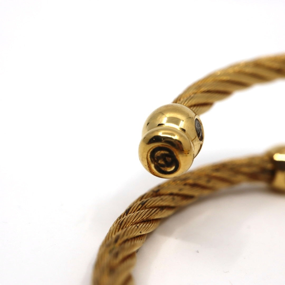 美品 電池交換済 グッチ GUCCI 2700.2.L 腕時計 レディースウォッチ バングルウォッチ ワイヤーブレスレット クォーツ ゴールド ブラック文字盤 アナログ ヴィンテージ ビンテージ エレガント クラシック ドレスウォッチ 稼働品 G3