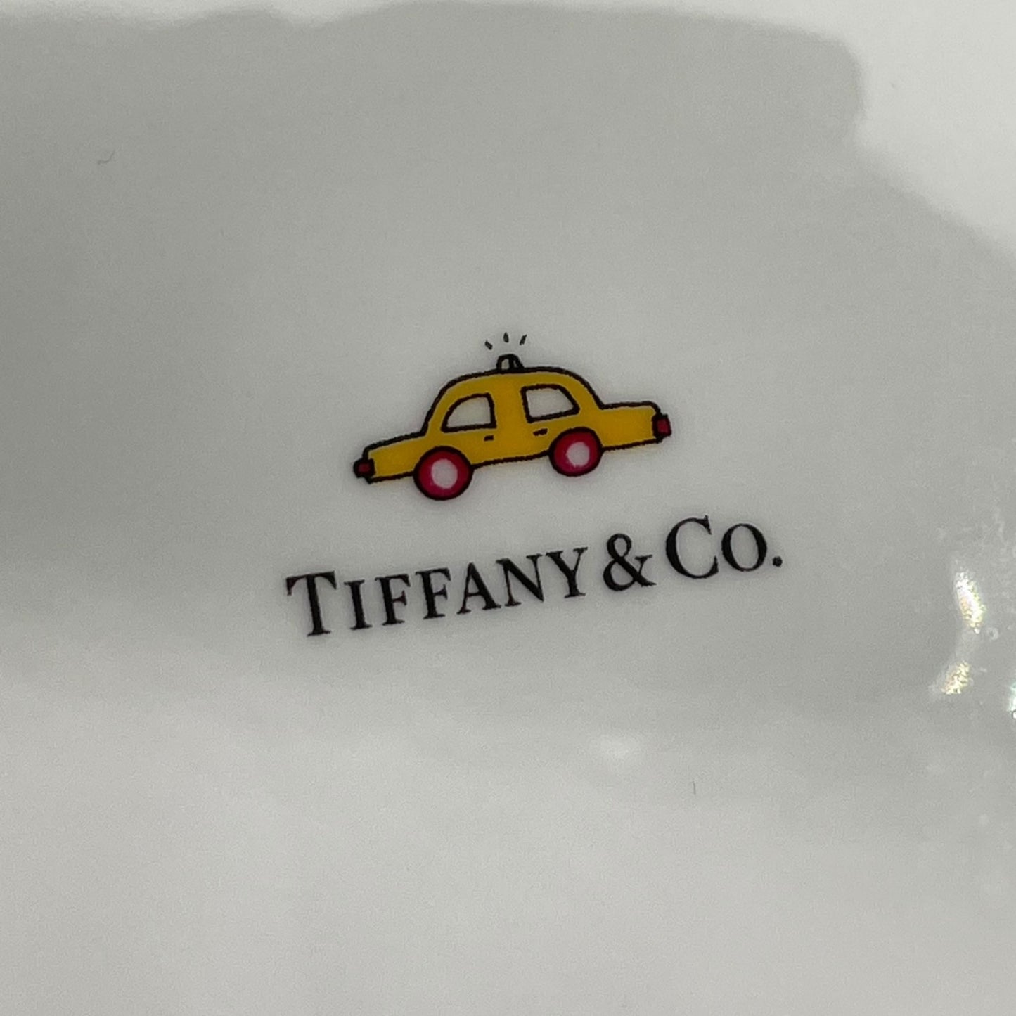 未使用 美品 Tiffany&Co. ティファニー 5th アベニュー ニューヨーク プレート 2枚セット 19cm デザートプレート 丸皿 食器 マルチカラー 箱付き