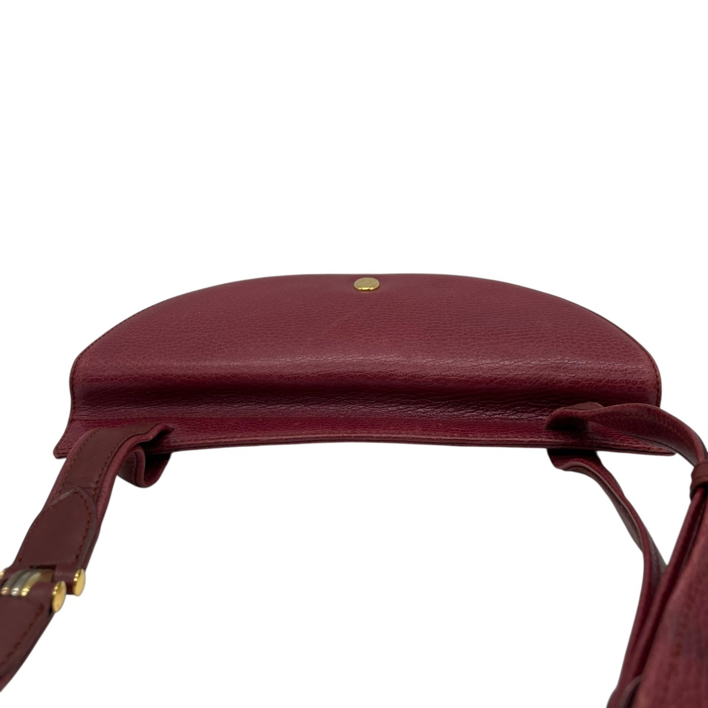 Cartier カルティエ マストライン ショルダーバッグ 赤 ボルドー ワインレッド レザー 本革 ゴールド金具 斜め掛け可 フラップ開閉 2Cモチーフ レディース C6