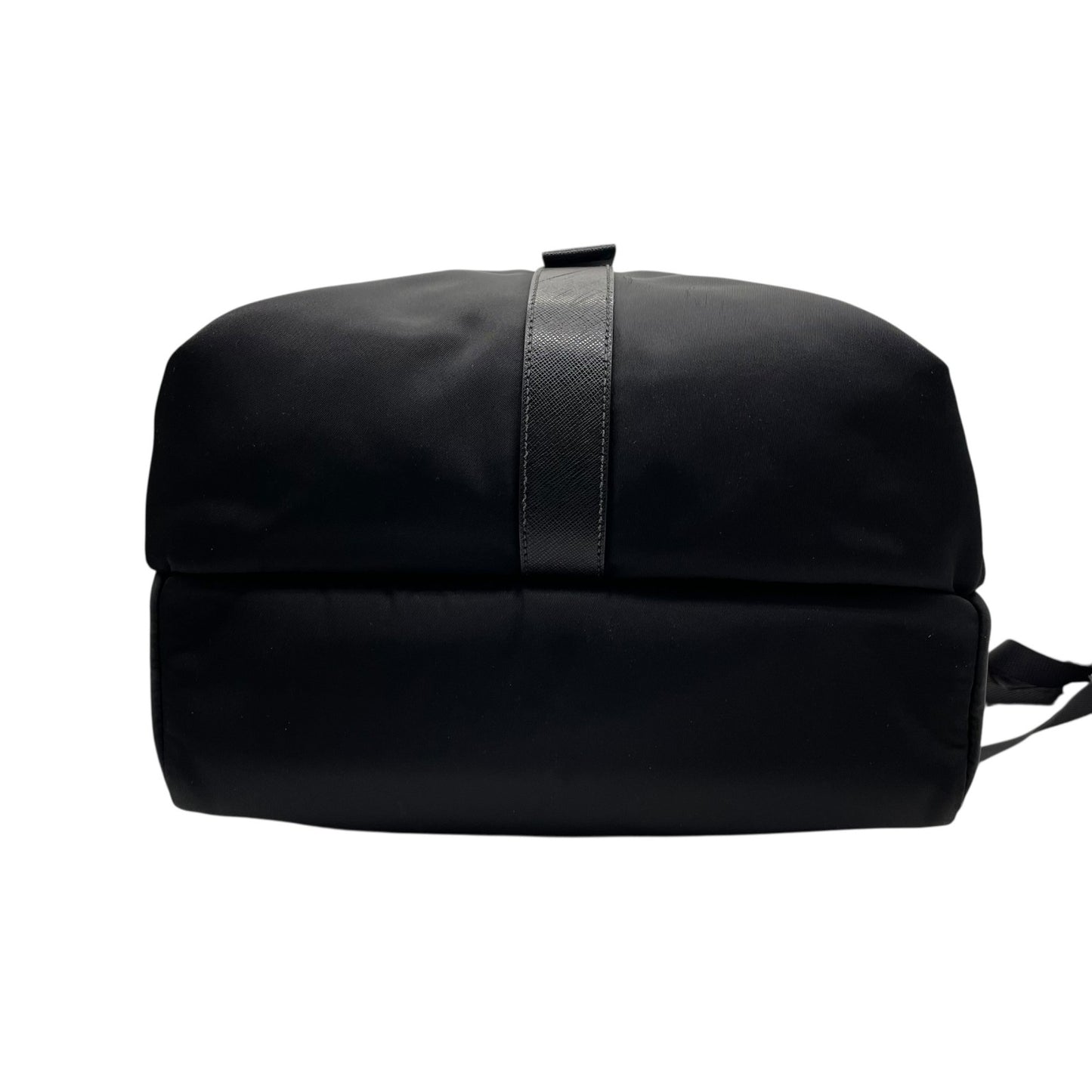 美品 PRADA プラダ リュックサック バッグパック リナイロン トライアングルロゴ 2VZ028 黒 NERO ブラック シルバー金具 メンズ C