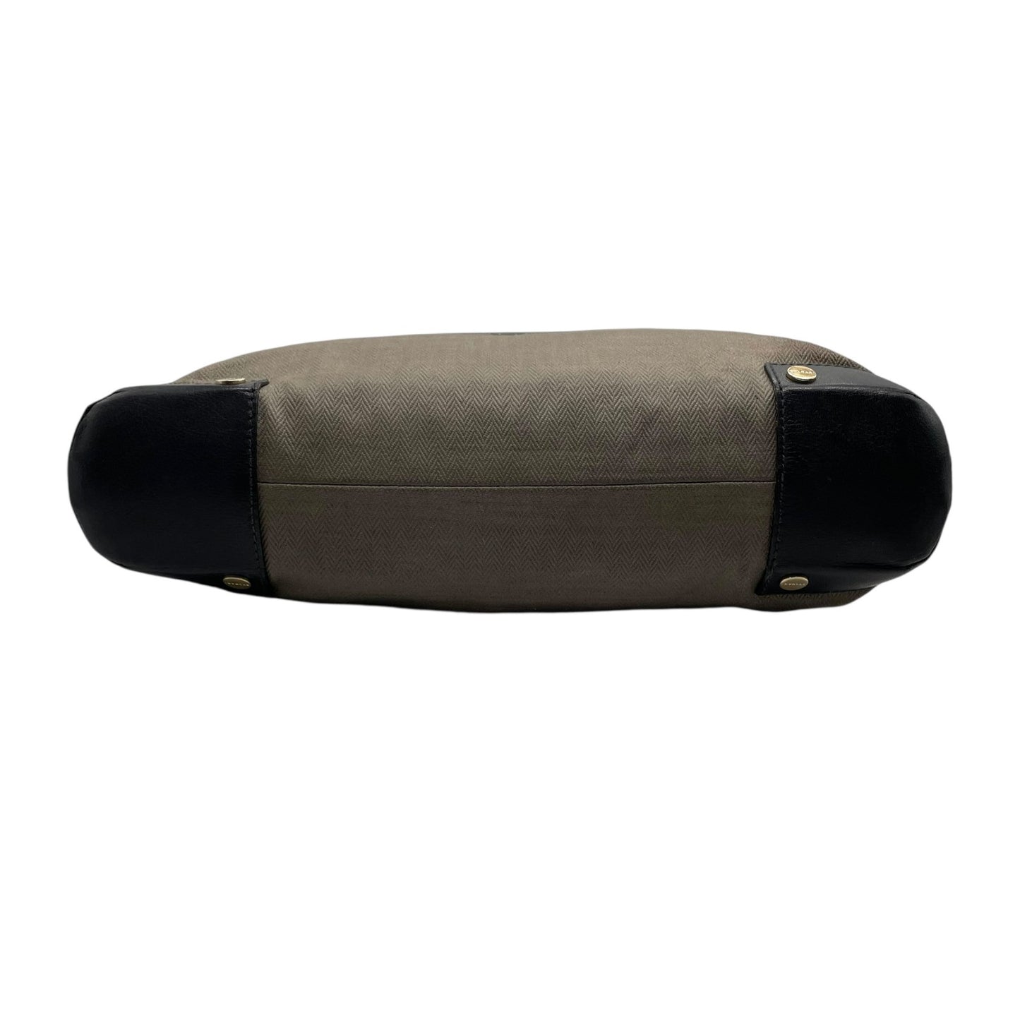 BVLGARI ブルガリ コレツィオーネ トートバッグ ワンショルダー ロゴ PVC レザー グレー 黒 ブラック ゴールド金具 肩掛け可 メンズ レディース U15