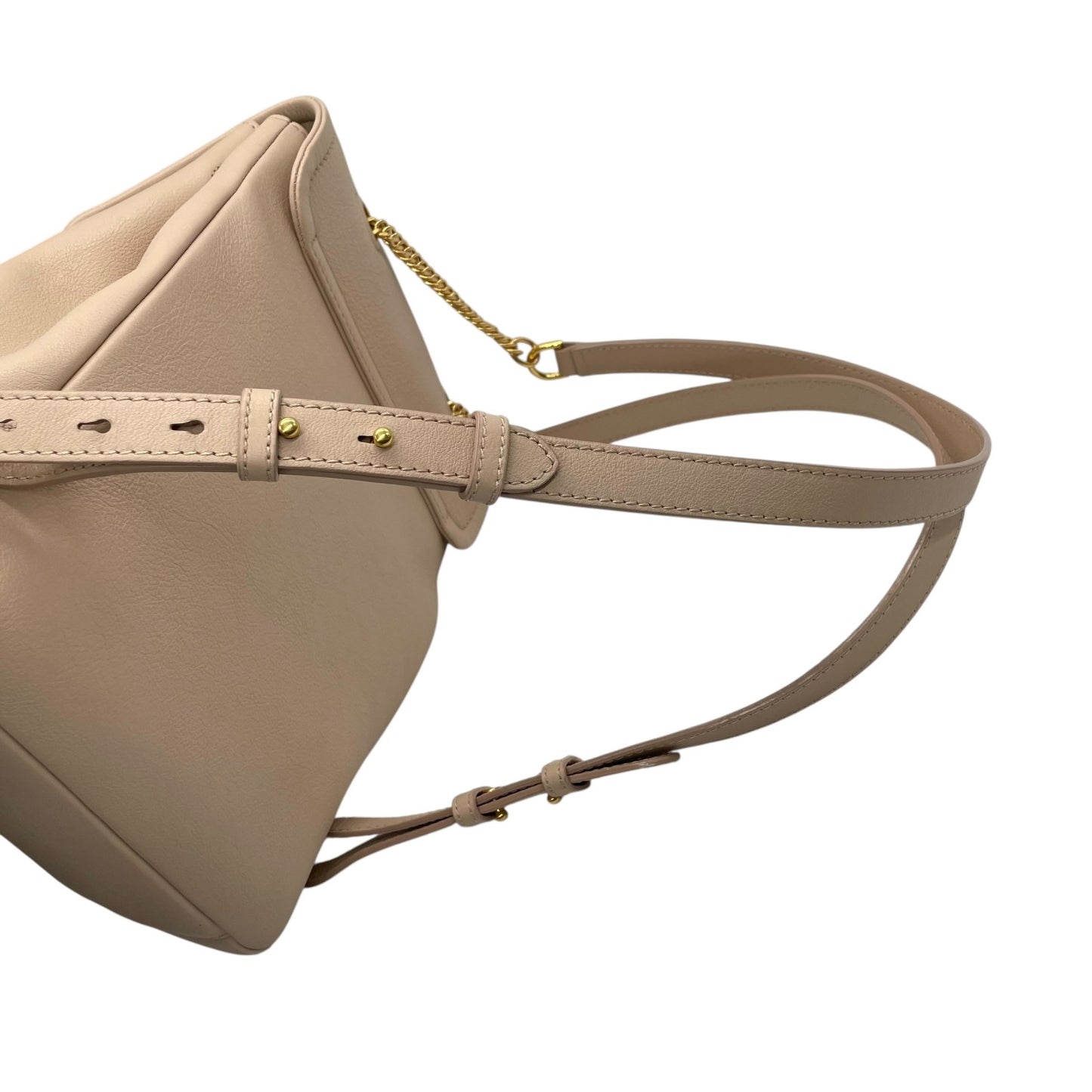 未使用品 BALLY バリー リュックサック バックパック ピンクベージュ レザー チェーン ゴールド金具 VALMA レディース ギャランティカード付き Q