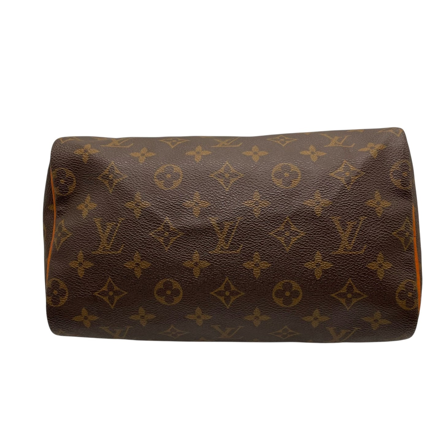 Authentic Louis Vuitton Speedy 25 Monogram Mini Boston Bag Brown Leather M41109