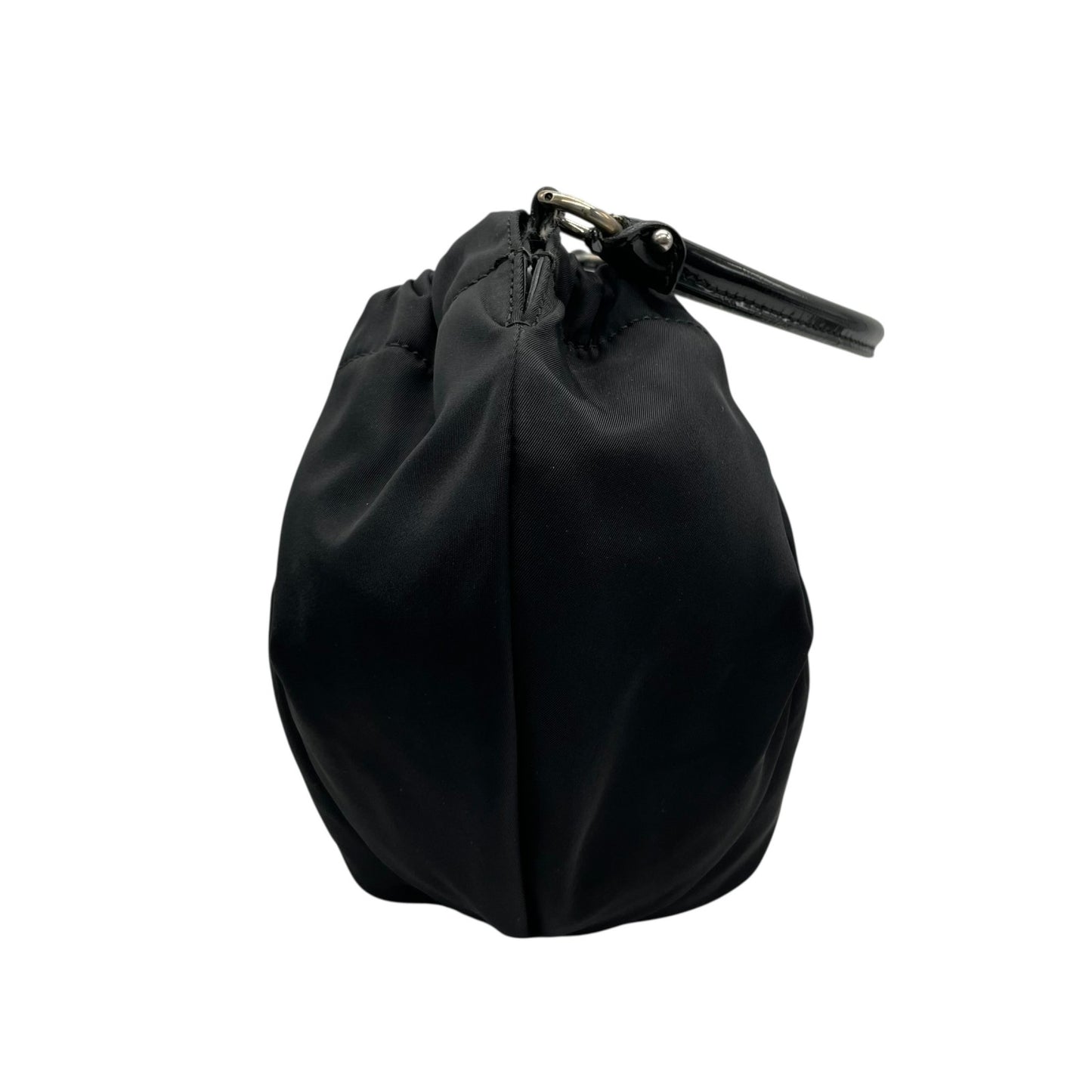 Salvatore Ferragamo サルヴァトーレ フェラガモ ヴァラ リボン トートバッグ ショルダーバッグ ナイロン パテントレザー ブラック 黒 ワンショルダー レディース K9