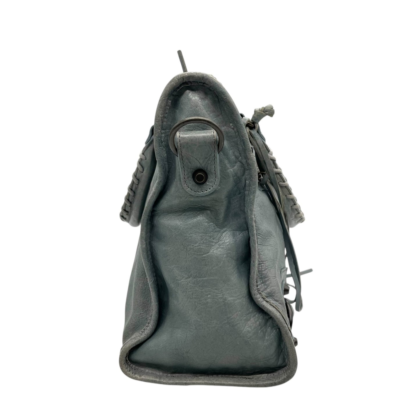 バレンシアガ BALENCIAGA ザ・シティ The City ハンドバッグ 2WAY ショルダーバッグ グレー レザー ヴィンテージ C7