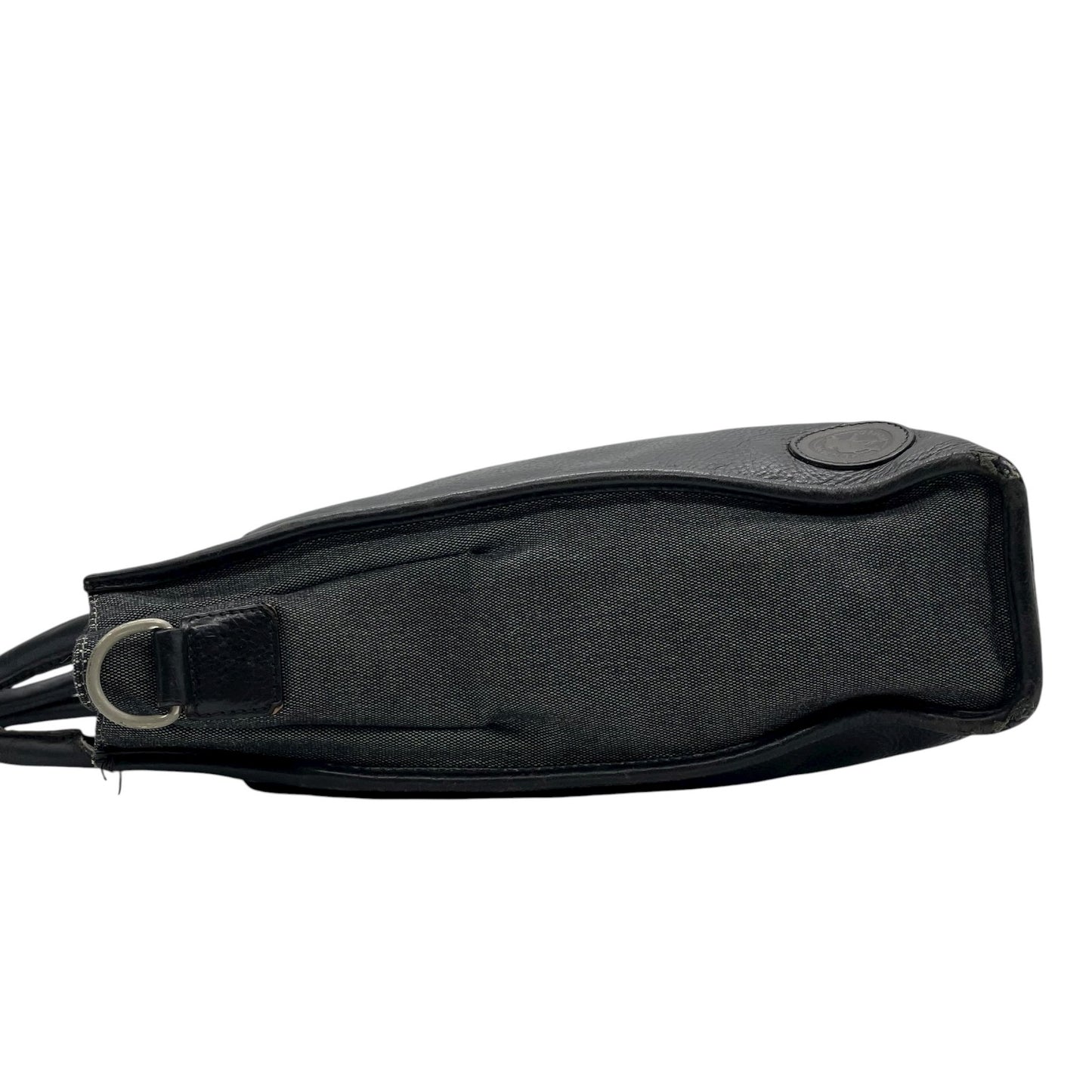 ハンティングワールド HUNTING WORLD トートバッグ ハンドバッグ レザー×キャンバス 黒 ブラック メンズ S68