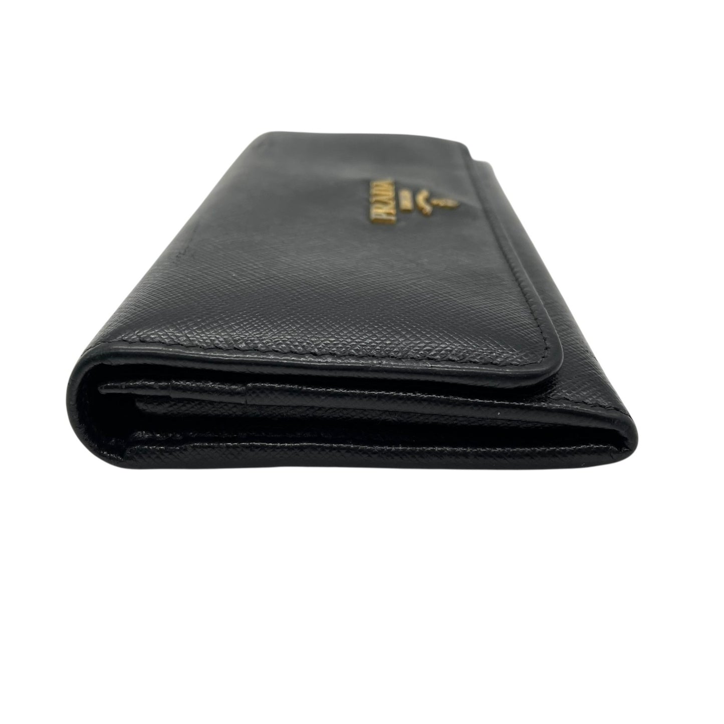 プラダ PRADA 長財布 ブラック 黒 NERO サフィアーノレザー ゴールド金具 ロゴ 1MH132/2D93/F0002 メンズ レディース M1