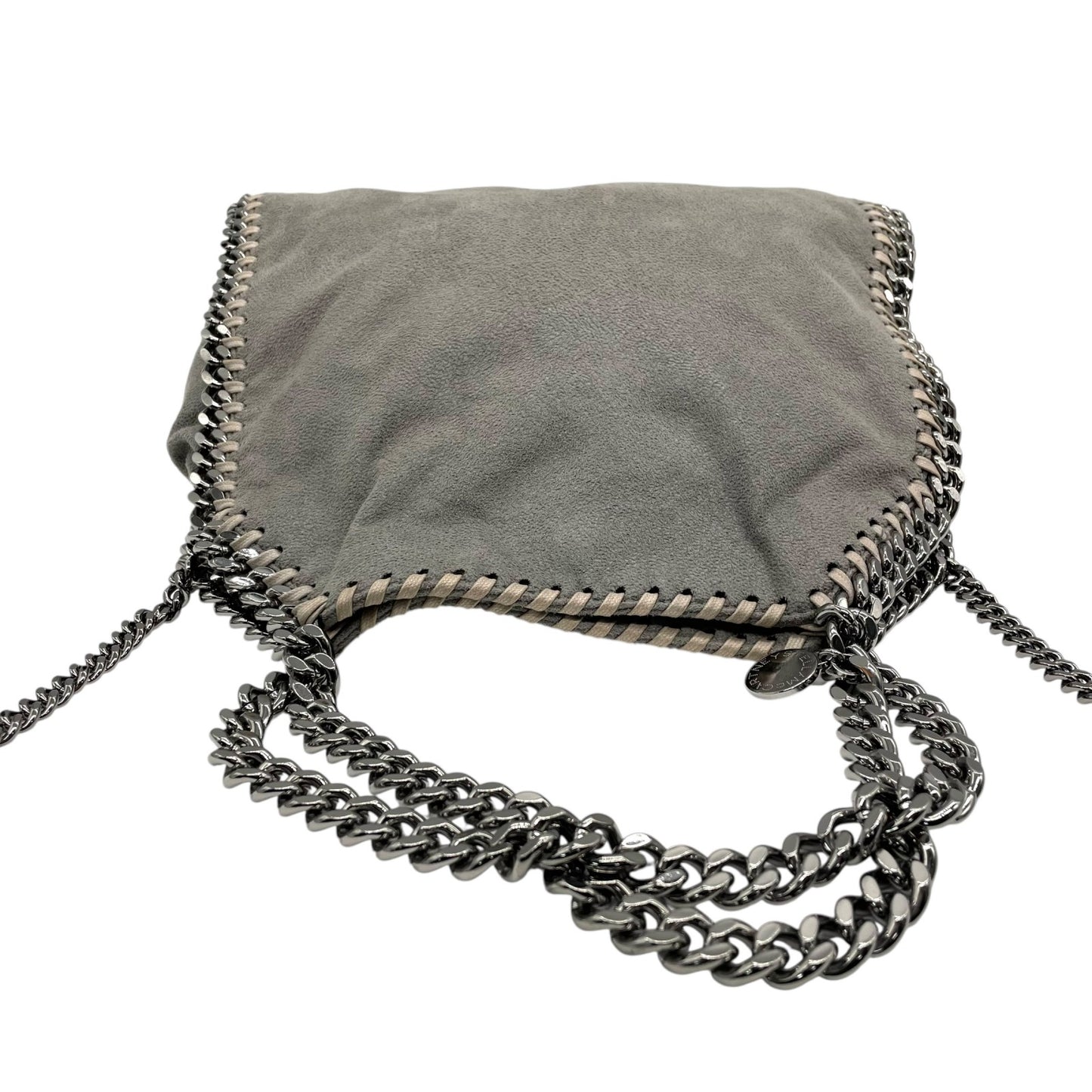 美品 ステラマッカートニー STELLA McCARTNEY ファラベラ 2way ハンドバッグ ショルダーバッグ グレー チェーンショルダー 斜め掛け可 シルバー金具 レディース K10