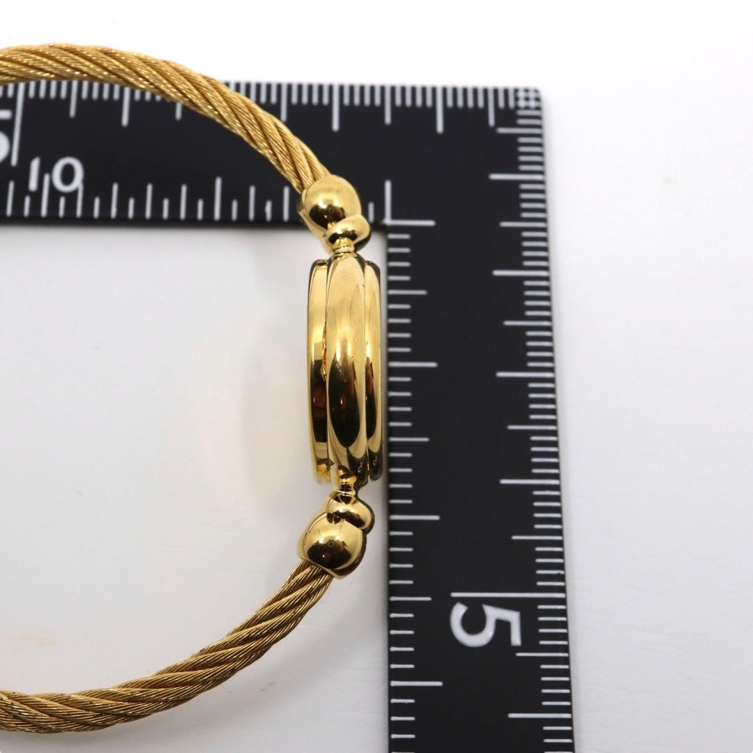 美品 電池交換済 グッチ GUCCI 2700.2.L 腕時計 レディースウォッチ バングルウォッチ ワイヤーブレスレット クォーツ ゴールド ブラック文字盤 アナログ ヴィンテージ ビンテージ エレガント クラシック ドレスウォッチ 稼働品 G3