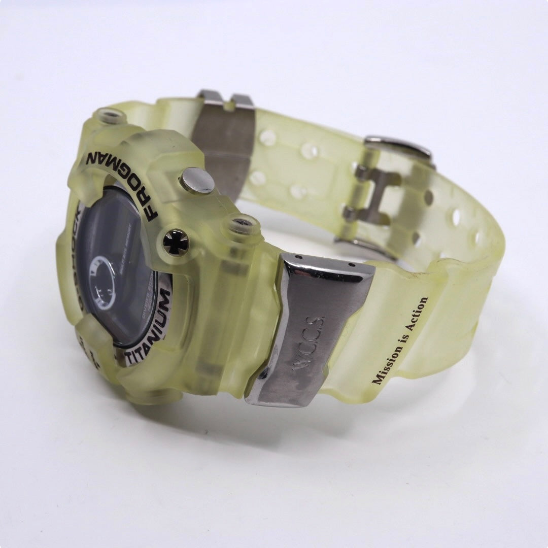 【未使用級 美品】カシオ G-SHOCK フロッグマン DW-9900WC W.C.C.S. 世界サンゴ礁保護協会モデル 腕時計 メンズ チタン イエロー スケルトン デジタル ダイバーズウォッチ 200M防水 希少 レア 稼働品 G7