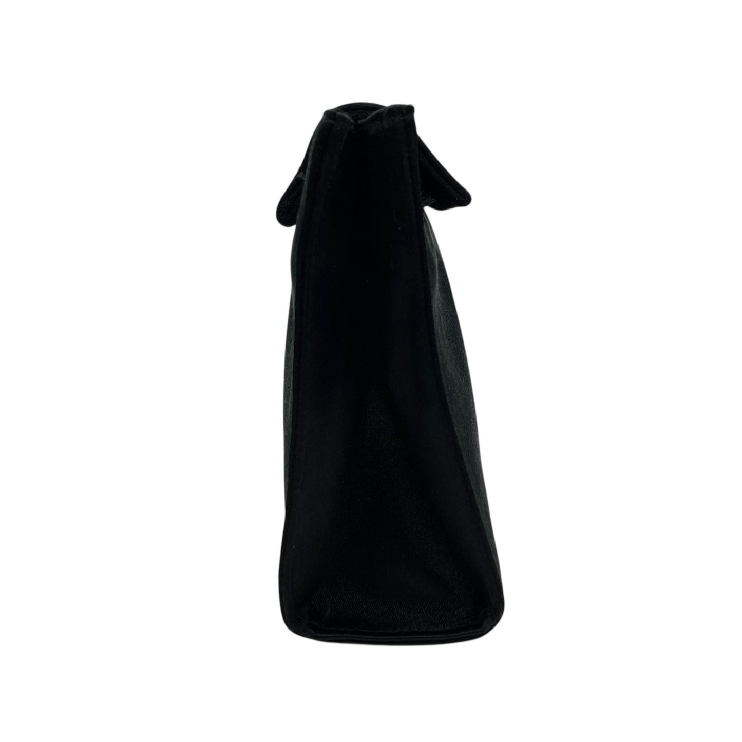 【未使用級】PRADA プラダ ポーチ アクセサリーポーチ ミニクラッチ ナイロン ブラック 三角ロゴ トライアングルロゴ ギャランティカード付き レディース C3