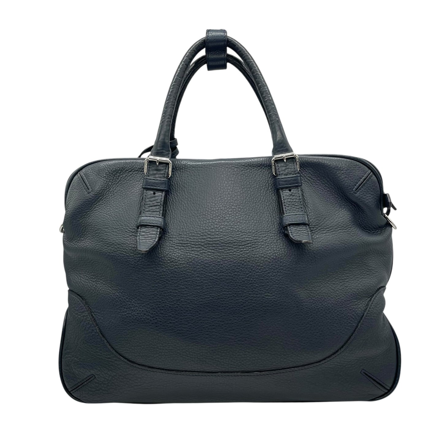 美品 PELLE MORBIDA ペッレモルビダ メイデンヴォヤージュ ビジネスバッグ オールレザー 2WAY ボストンバッグ ショルダーストラップ付 ブラック メンズ 書類鞄 正規品 ネームタグ ホイッスル付き B4