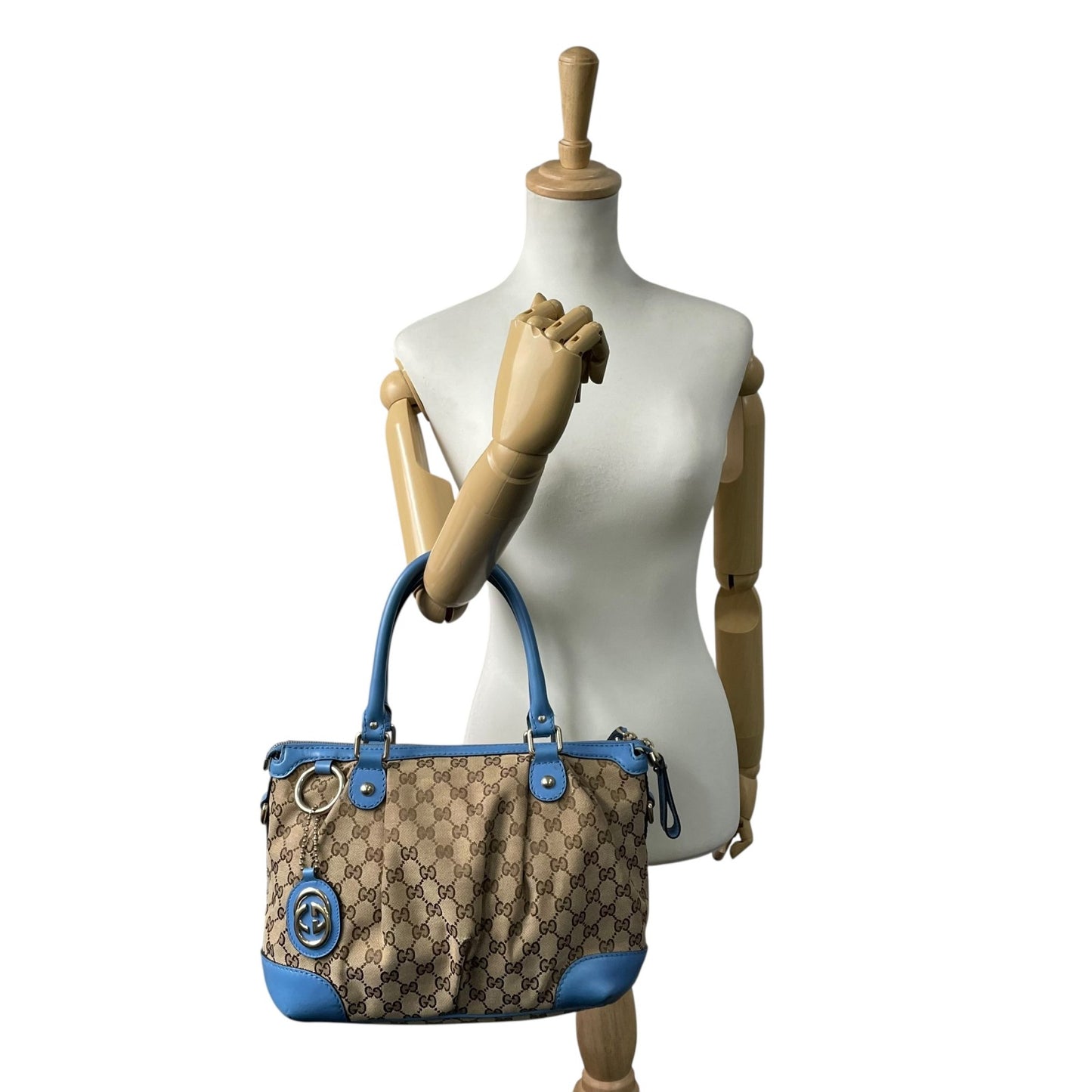 GUCCI グッチ 247902 ハンドバッグ キャンバス/レザー ブラウン【中古】 レディース