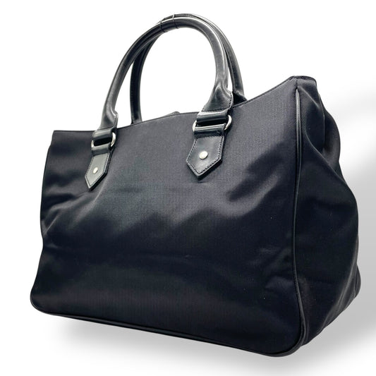 BURBERRY BLUE LABEL バーバリーブルーレーベル トートバッグ ブラック ナイロン 内装ノバチェック A4収納可 ハンドバッグ ロゴ シンプル 通勤通学にも最適 B5