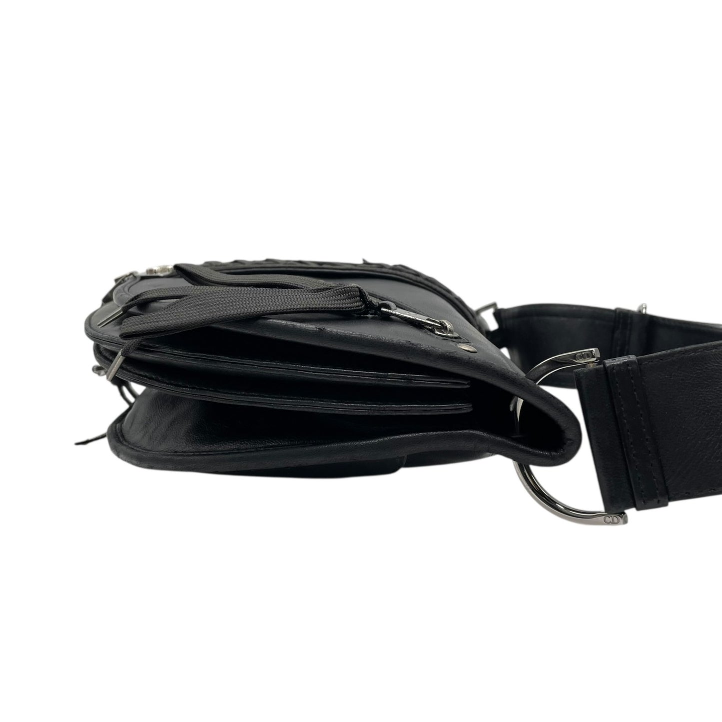 希少 極美品 Christian Dior クリスチャンディオール アドミットイット ワンショルダーバッグ ショルダーバッグ 黒 レザー シルバー金具 Y2K 00s トレンド ヴィンテージ vintage K4