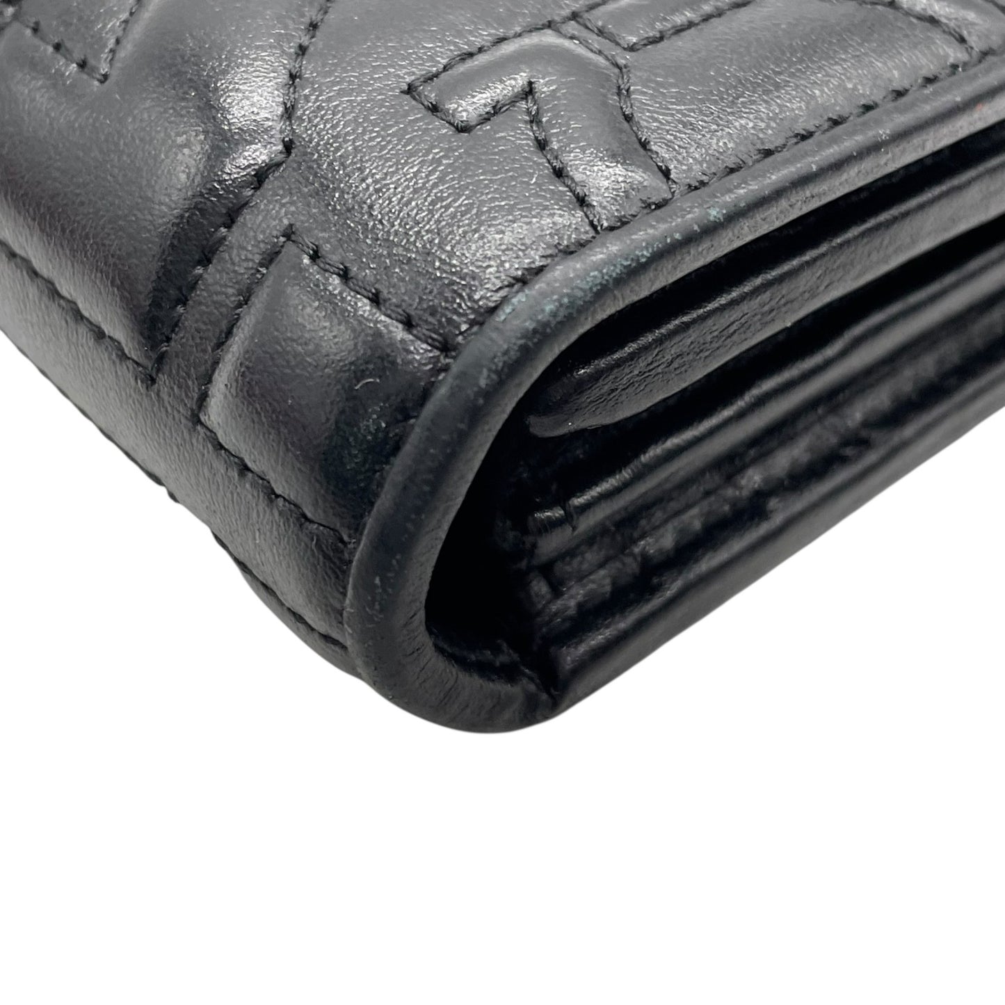 Salvatore Ferragamo フェラガモ 長財布 ガンチーニ ダブルガンチーニ エンボス ターンロック 黒 ブラック レザー 本革 ゴールド金具 ロングウォレット レディース W5