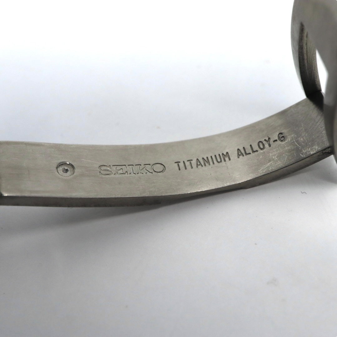 【稼働品／クリーニング済】セイコー SEIKO ブライツ 7B22-0AC0 腕時計 メンズウォッチ ソーラー電波 チタン ブラック文字盤 シルバー デイト アナログ ビジネスシーン カジュアル 軽量モデル G3