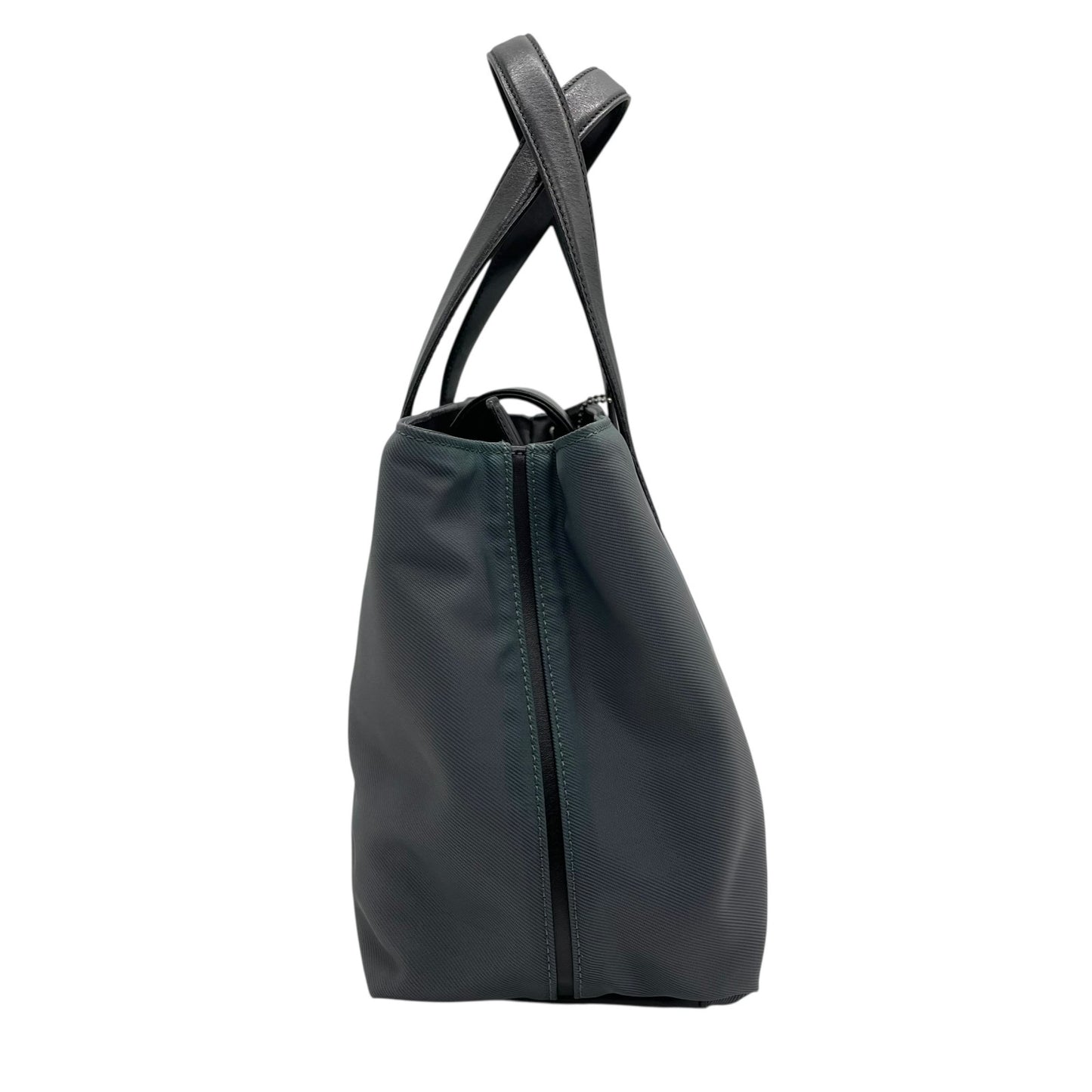 コーチ COACH トートバッグ ショルダーバッグ 7400 ナイロン レザー 灰色 グレー ショルダーストラップ付き 2WAY A4対応 S24