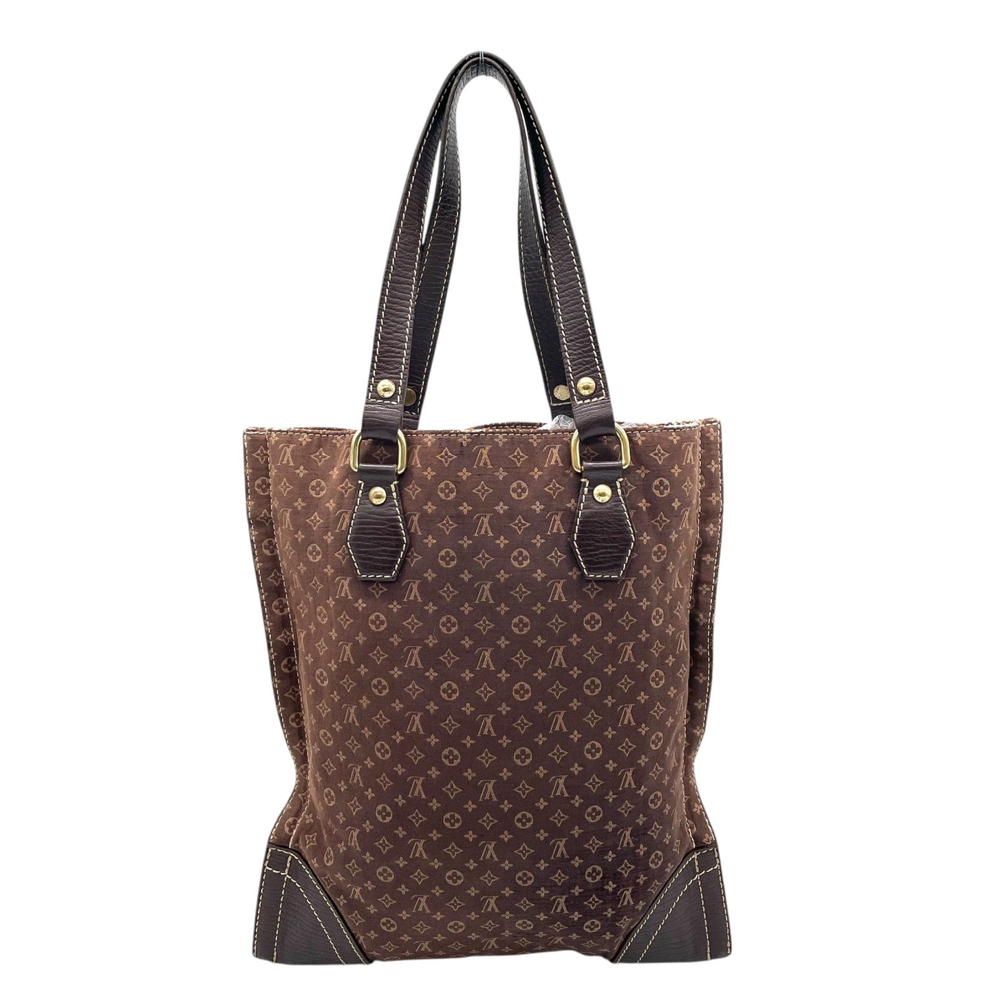 LOUIS VUITTON ルイ・ヴィトン トートバッグ キャンバス/レザー ブラウン【中古】 レディース