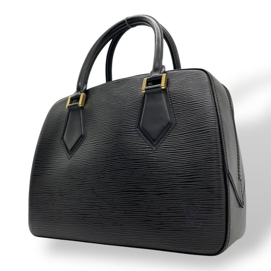 極美品 LOUIS VUITTON ルイ・ヴィトン サブロン ハンドバッグ エピ ノワール ブラック M52042 ゴールド金具 レディース D