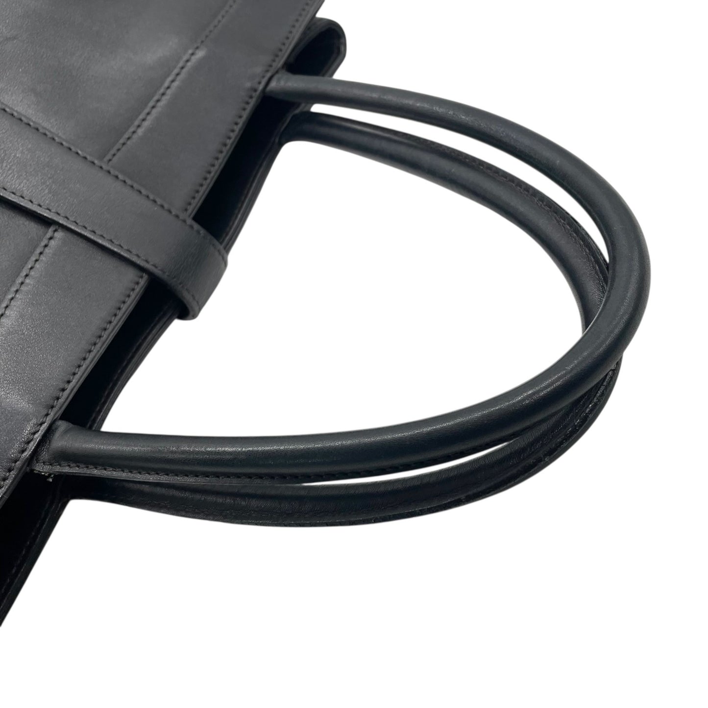 CHANEL シャネル トートバッグ ブラック 黒 カーフレザー 本革 ココマーク ターンロック ハンドバッグ 大容量 ヴィンテージ シール有 正規品 C