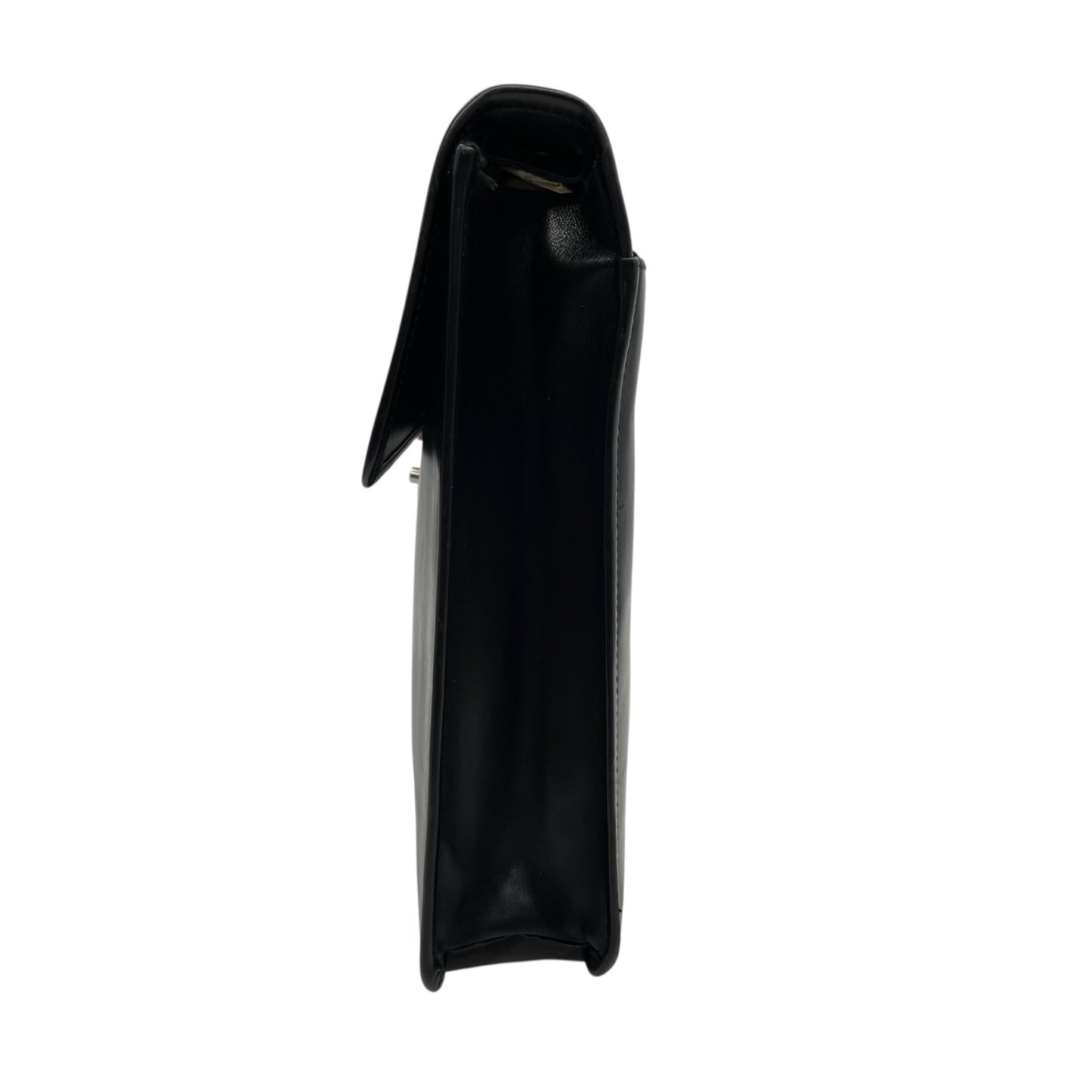 Salvatore Ferragamo サルヴァトーレフェラガモ 2WAY ビジネスバッグ ショルダーバッグ ブリーフケース ダレスバッグ 黒 ブラック レザー シルバー金具 フラップ開閉 斜め掛け可 A4収納可 メンズ E