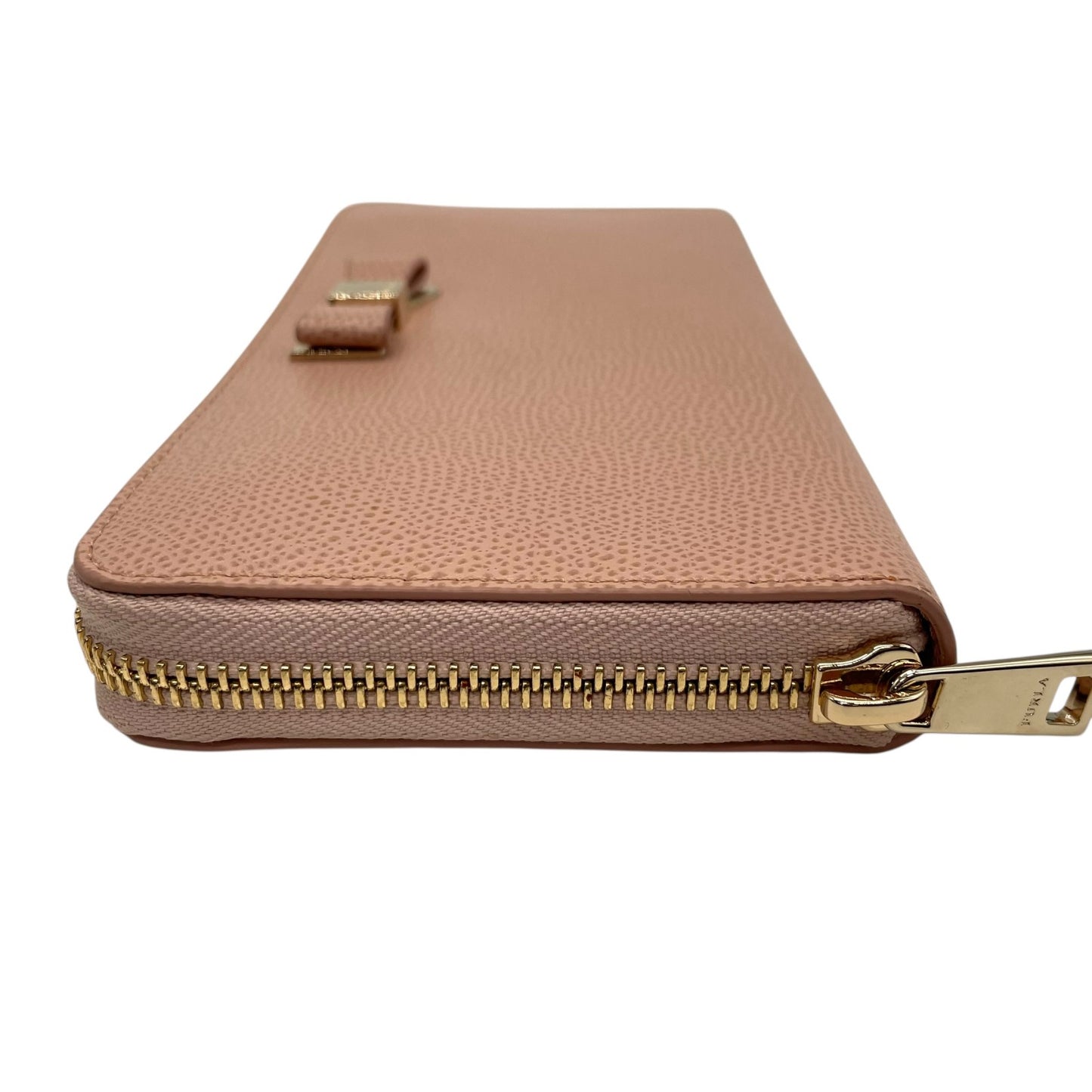 未使用級 美品 フルラ FURLA 長財布 バビロン リボンモチーフ ピンク レザー ラウンドファスナー ラウンドジップ 5