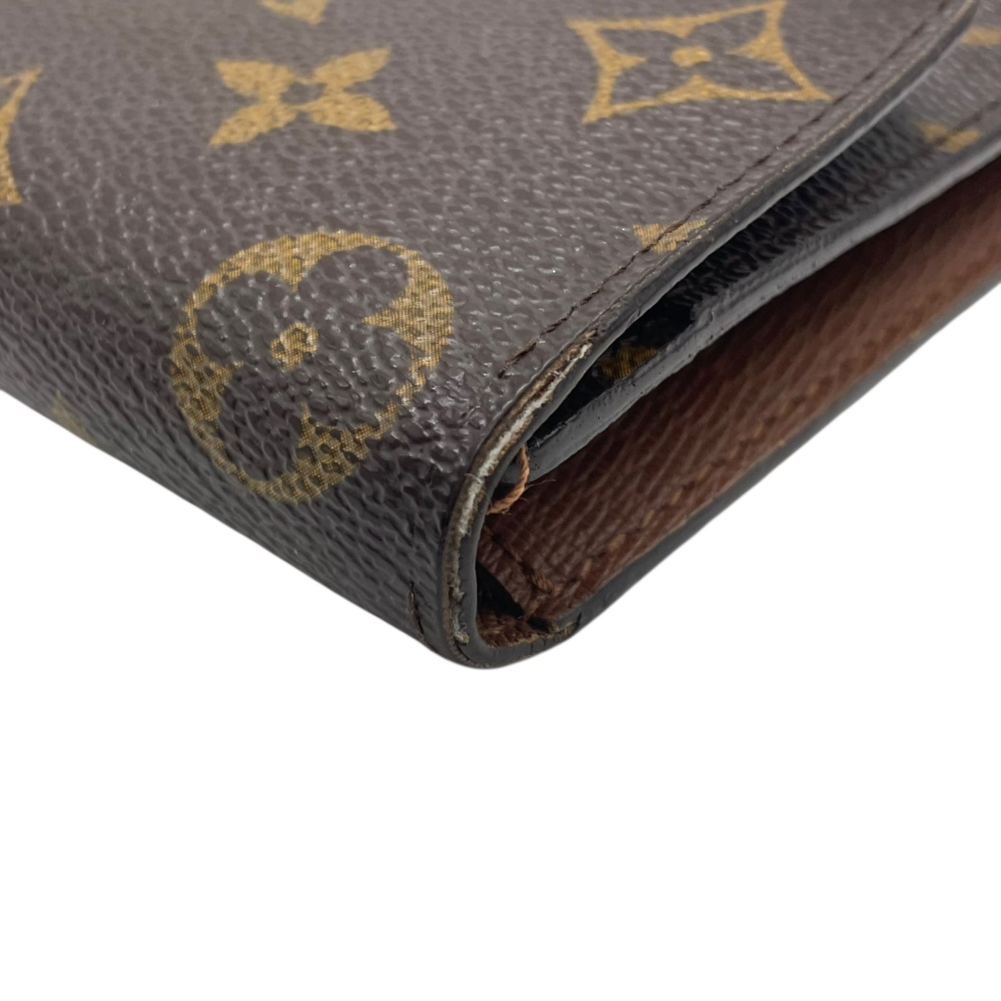 ルイ・ヴィトン LOUIS VUITTON LV モノグラム ポルトトレゾール インターナショナル M61215 長財布 茶色 ブラウン レザー 金金具 ゴールド シリアル刻印 W1