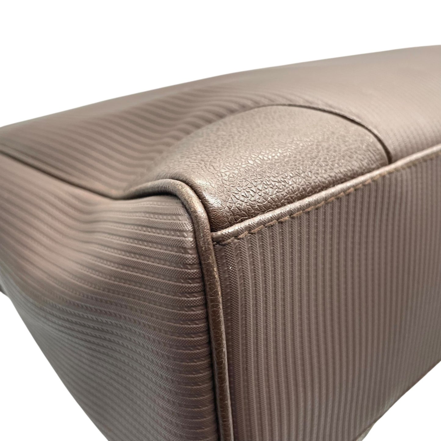 美品 ブルガリ BVLGARI ビジネスバッグ ハンドバッグ ブリーフケース レザー 本革 ブラウン 書類鞄 A4収納 シルバー金具 ユニセックス 大容量 C