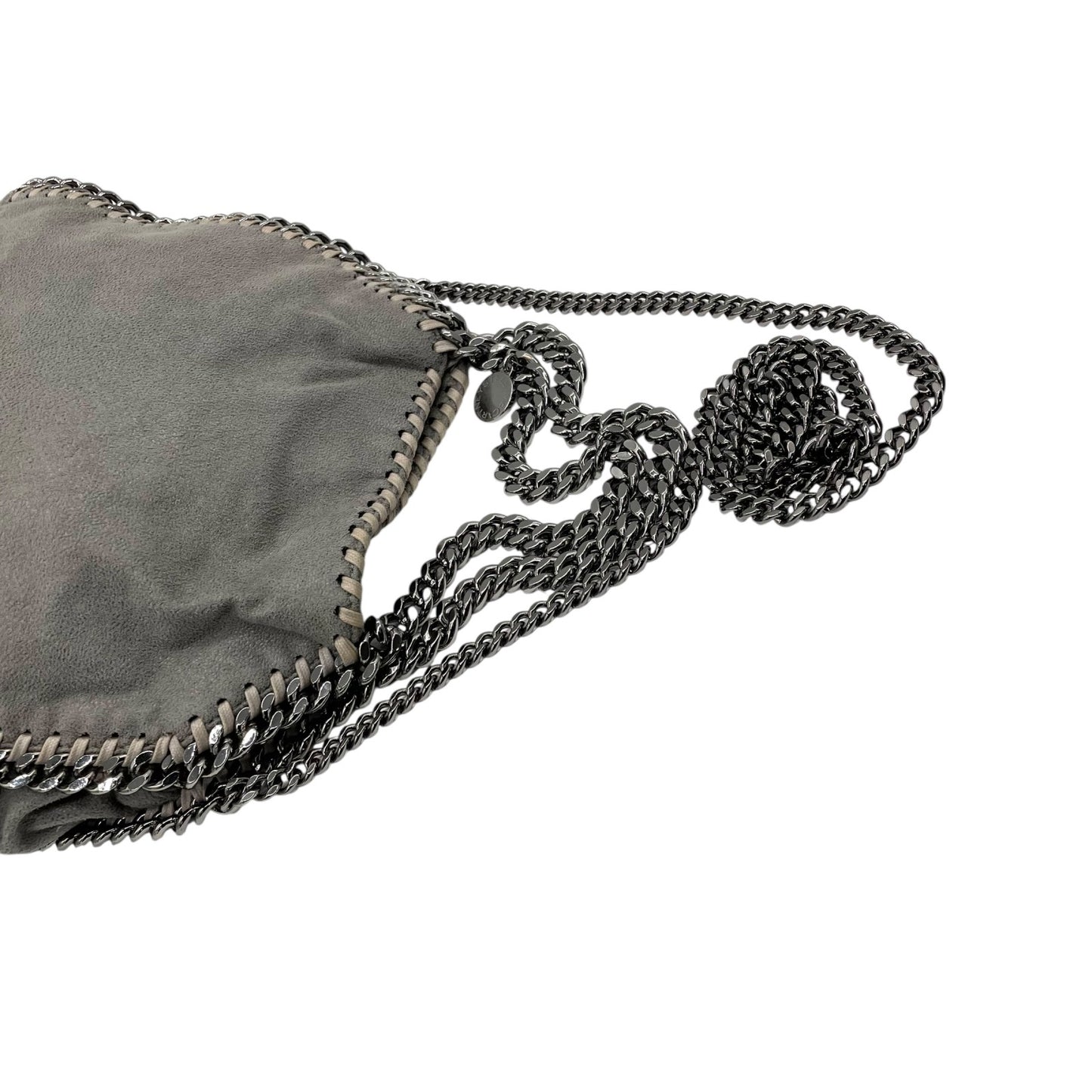 美品 ステラマッカートニー STELLA McCARTNEY ファラベラ 2way ハンドバッグ ショルダーバッグ グレー チェーンショルダー 斜め掛け可 シルバー金具 レディース K10