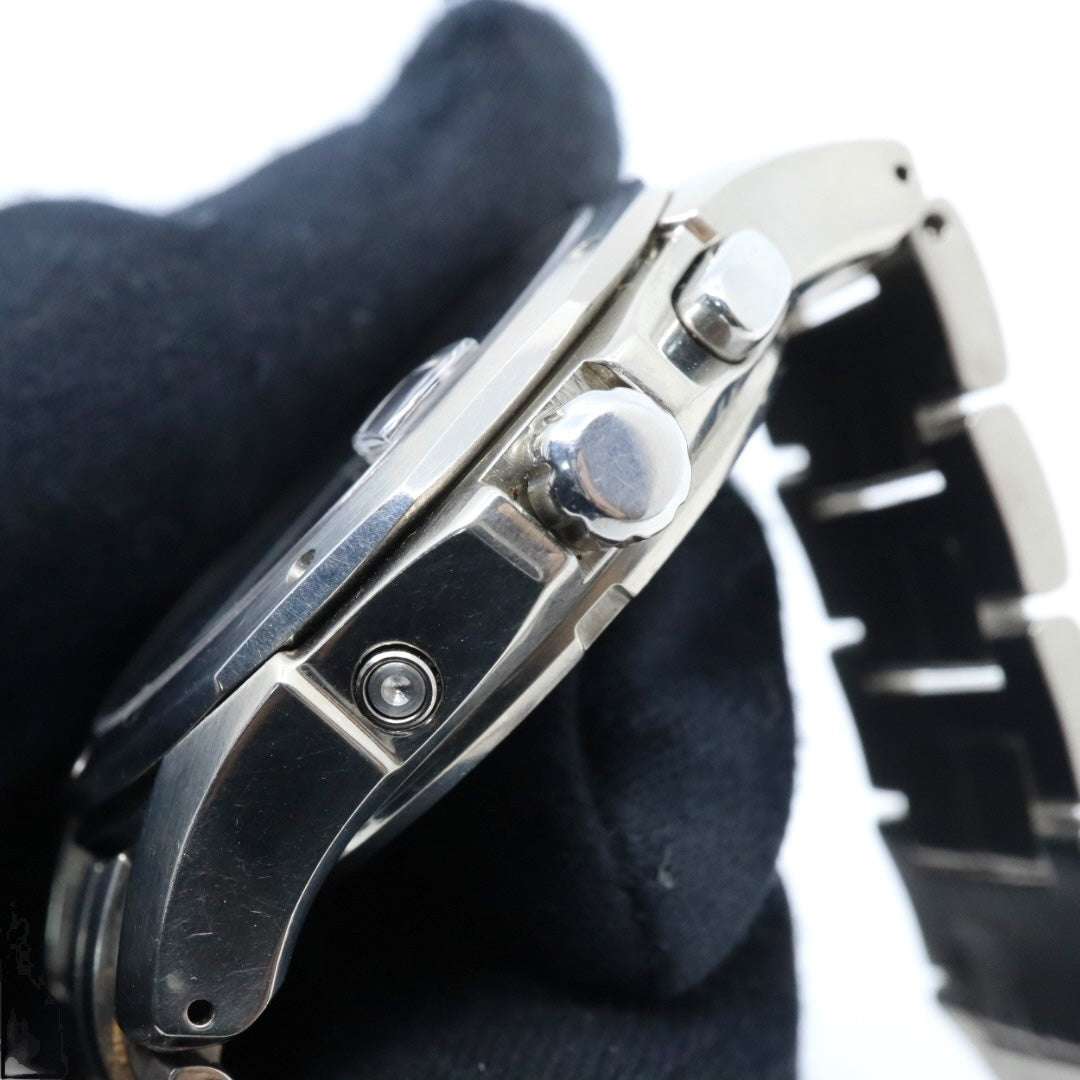 【稼働品／クリーニング済】セイコー SEIKO ブライツ 7B22-0AC0 腕時計 メンズウォッチ ソーラー電波 チタン ブラック文字盤 シルバー デイト アナログ ビジネスシーン カジュアル 軽量モデル G3