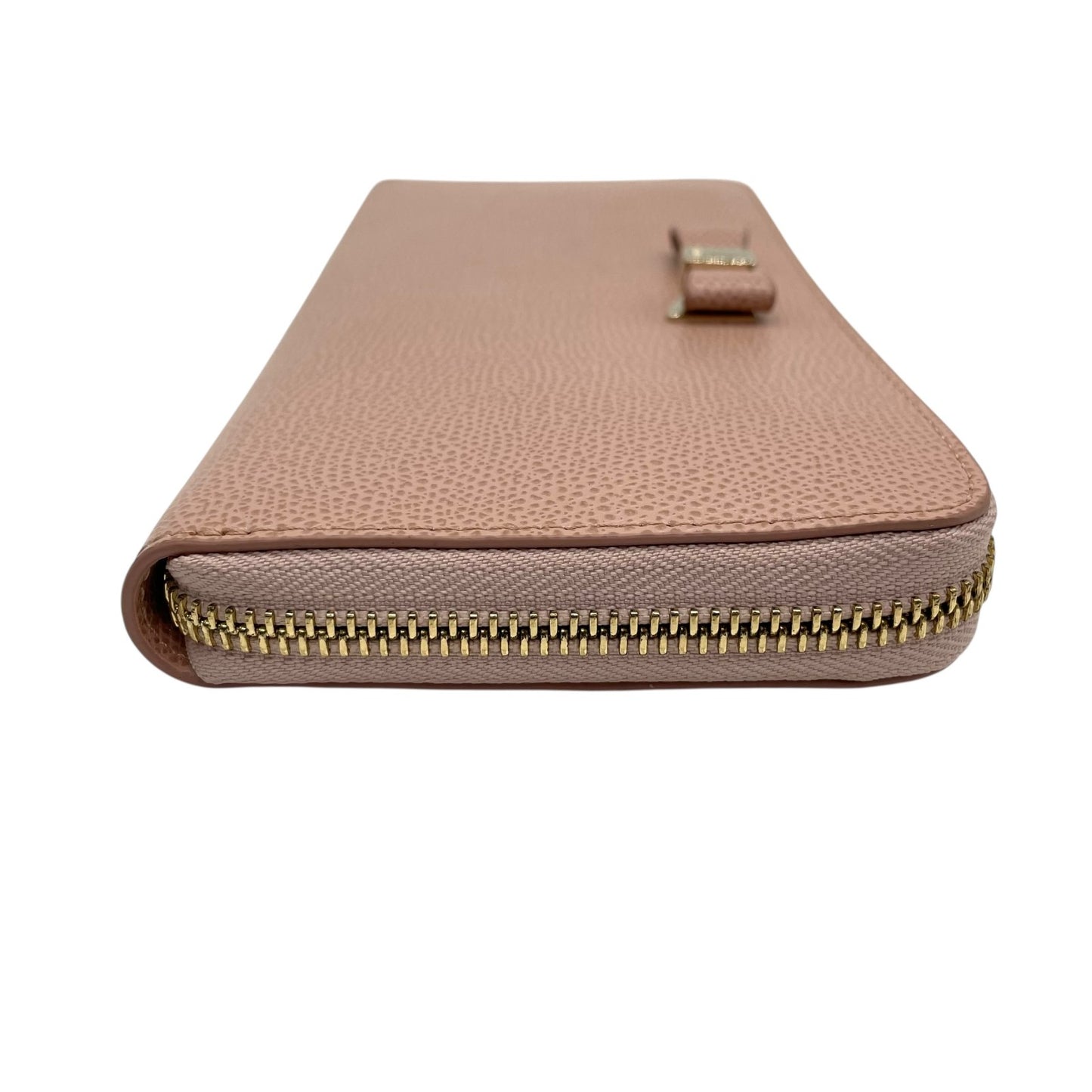 未使用級 美品 フルラ FURLA 長財布 バビロン リボンモチーフ ピンク レザー ラウンドファスナー ラウンドジップ 5