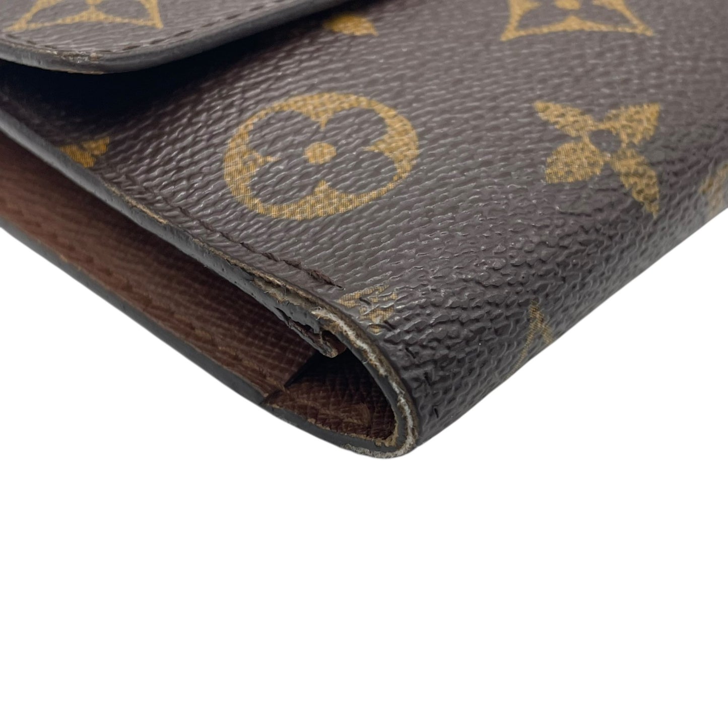 ルイ・ヴィトン LOUIS VUITTON LV モノグラム ポルトトレゾール インターナショナル M61215 長財布 茶色 ブラウン レザー 金金具 ゴールド シリアル刻印 W1