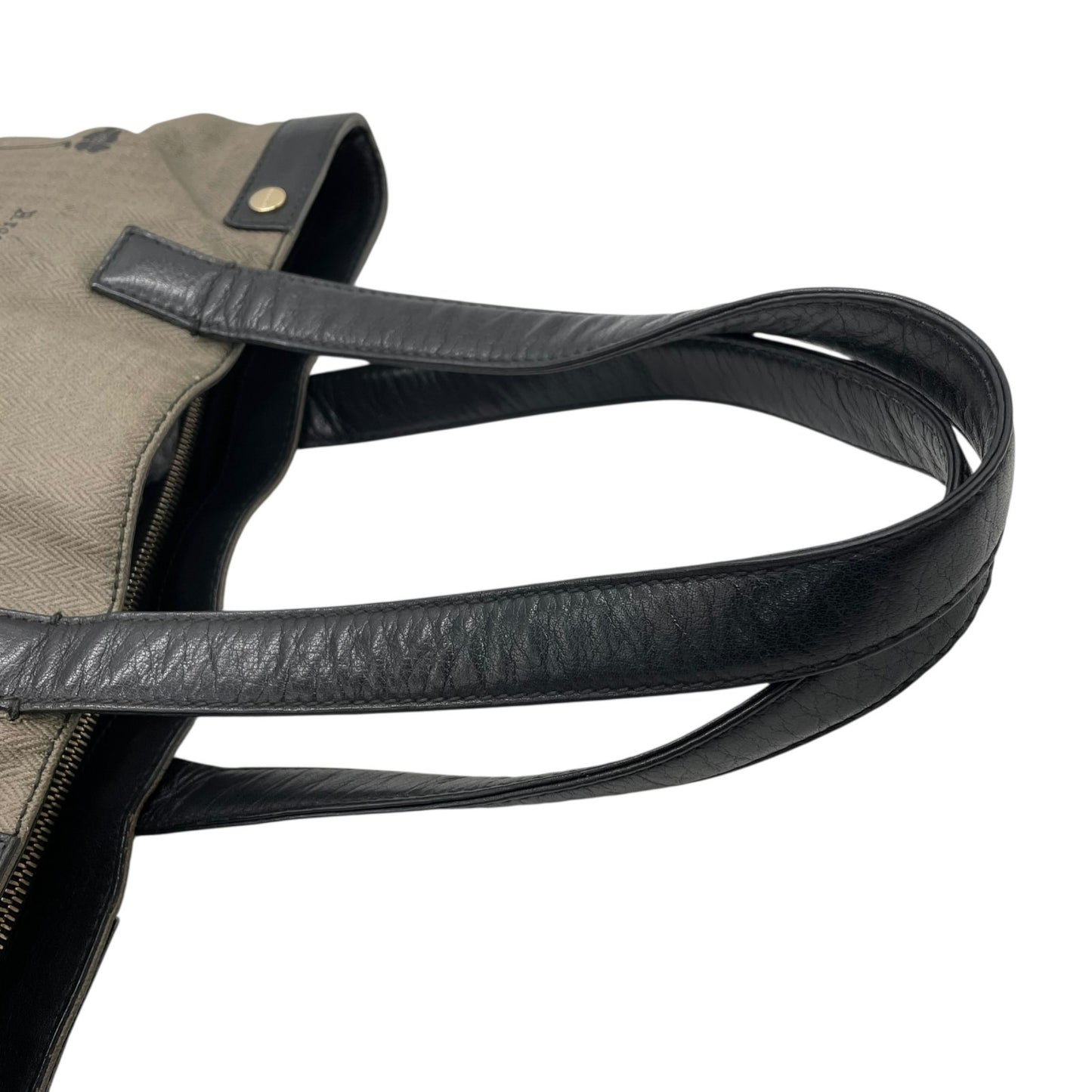 BVLGARI ブルガリ コレツィオーネ トートバッグ ワンショルダー ロゴ PVC レザー グレー 黒 ブラック ゴールド金具 肩掛け可 メンズ レディース U15